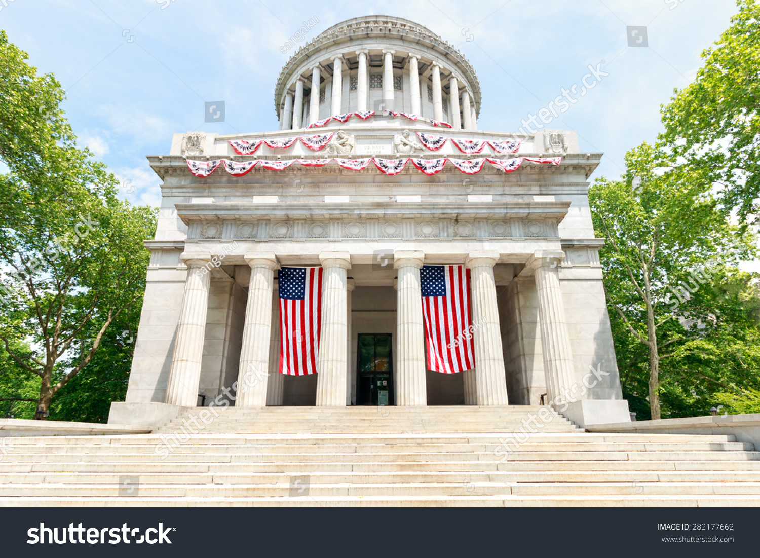 Grant's Tomb with Flags - New York City  #282177662