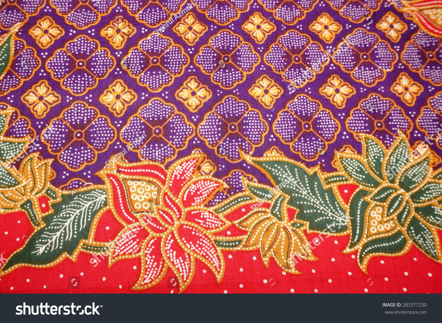 Batik design in Malaysian traditional concept. - Royalty Free 