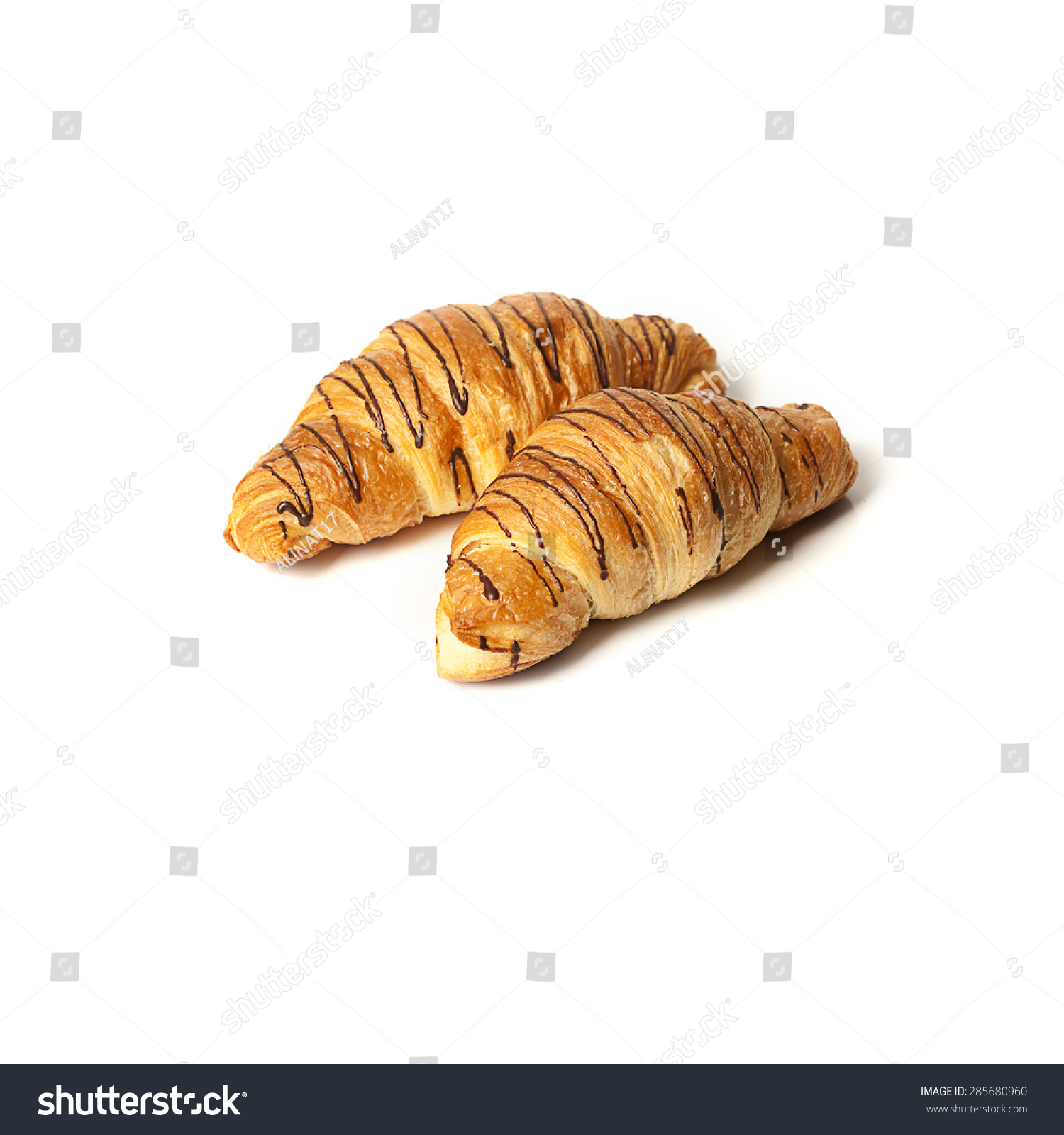 Homemade french croissants  #285680960