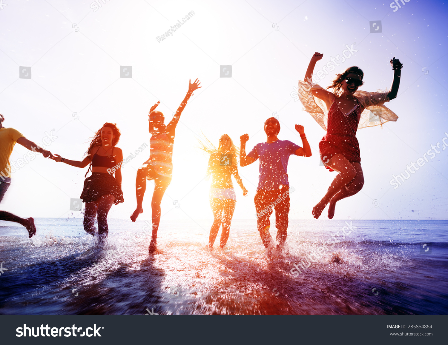 Friendship Freedom Beach Summer Holiday Concept #285854864