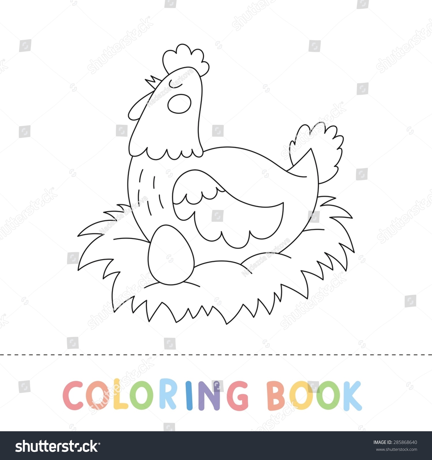 Russian fairy tale coloring page - Royalty Free Stock Vector 285868640 ...