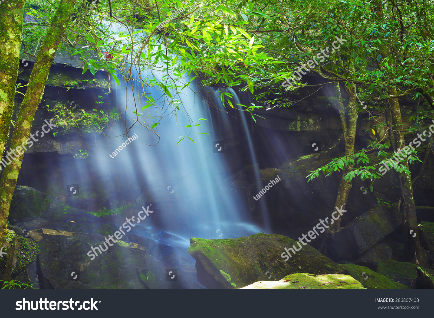 Phu Kradueng national park ,nature tham yai waterfall #286807403