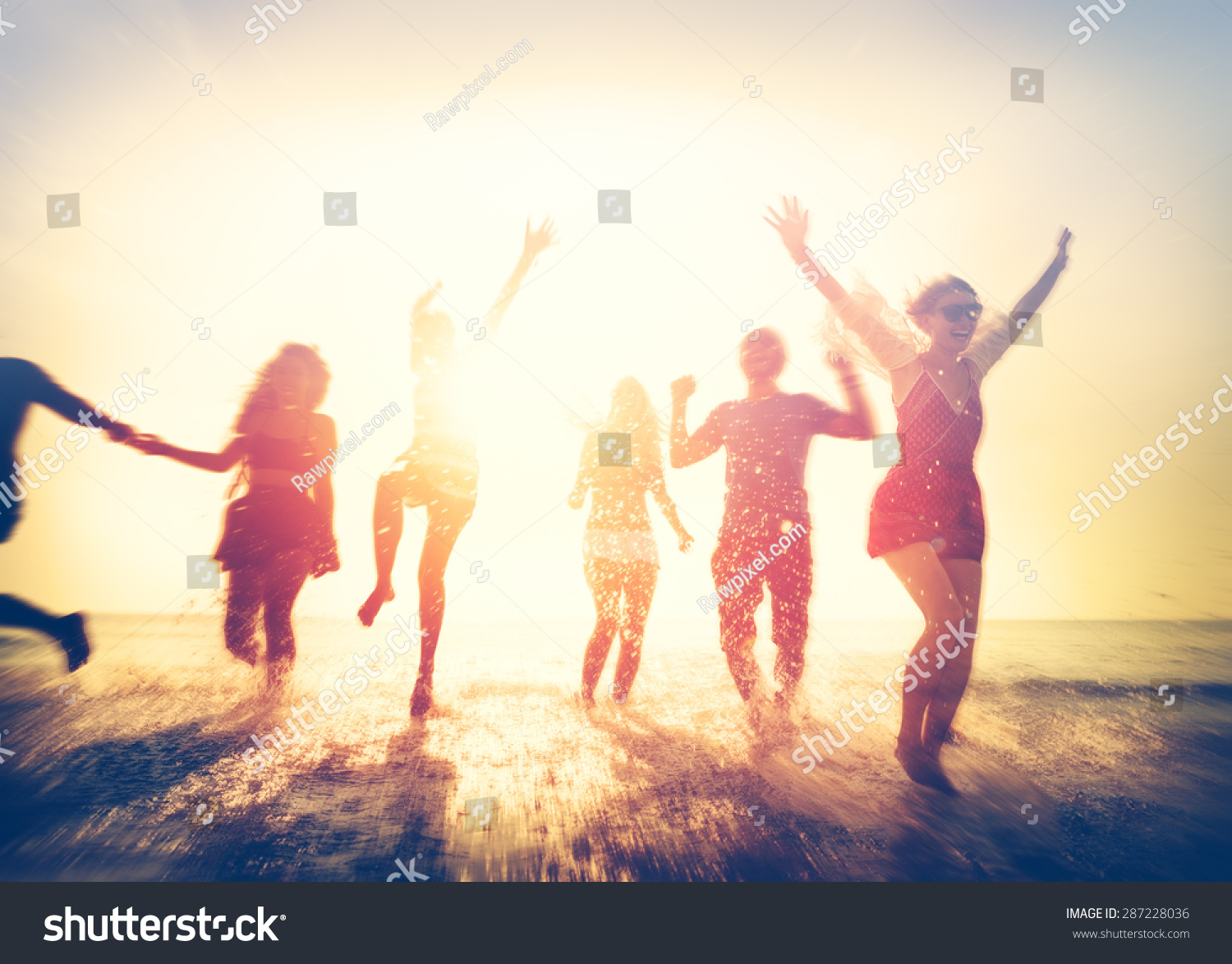 Friendship Freedom Beach Summer Holiday Concept #287228036
