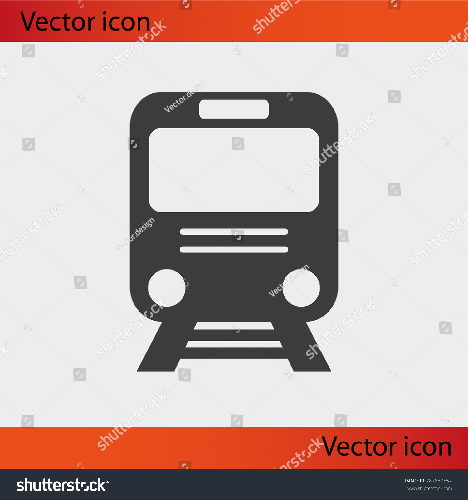 Train vector icon #287880557
