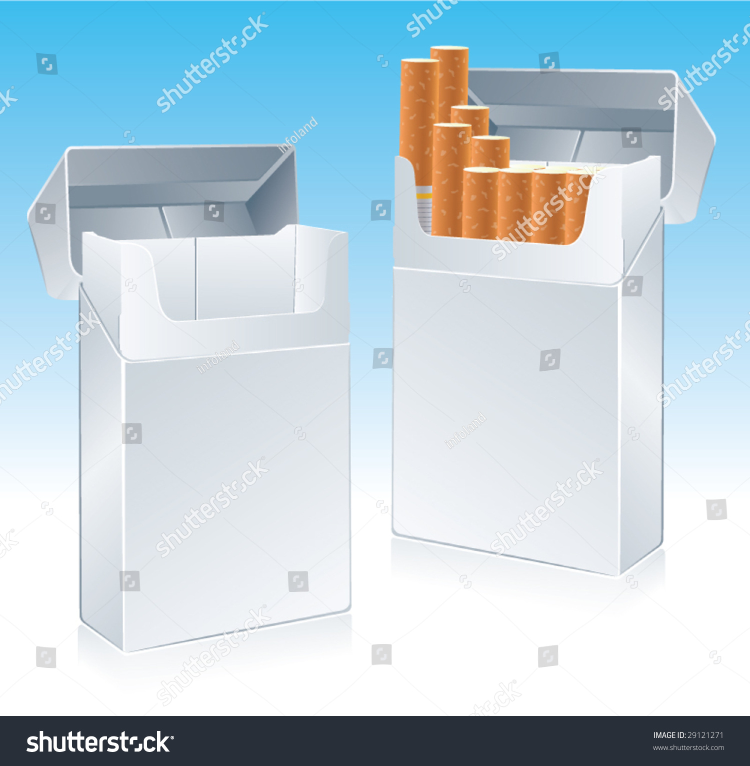 Vector cigarette pack. CMYK ready to print. - Royalty Free Stock Vector 29121271 - Avopix.com