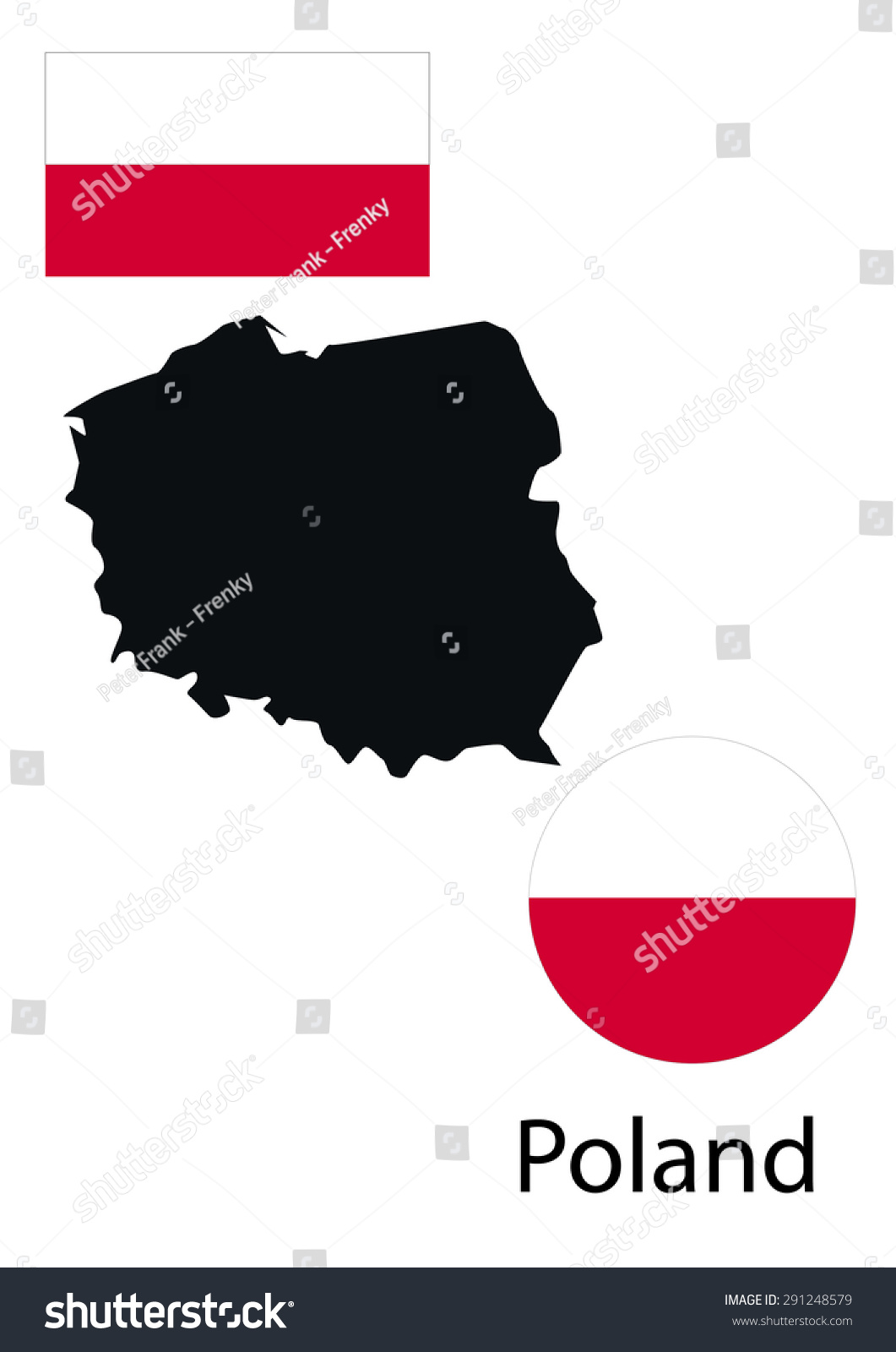 Vector infographics map of Poland. Map, button - Royalty Free Stock ...