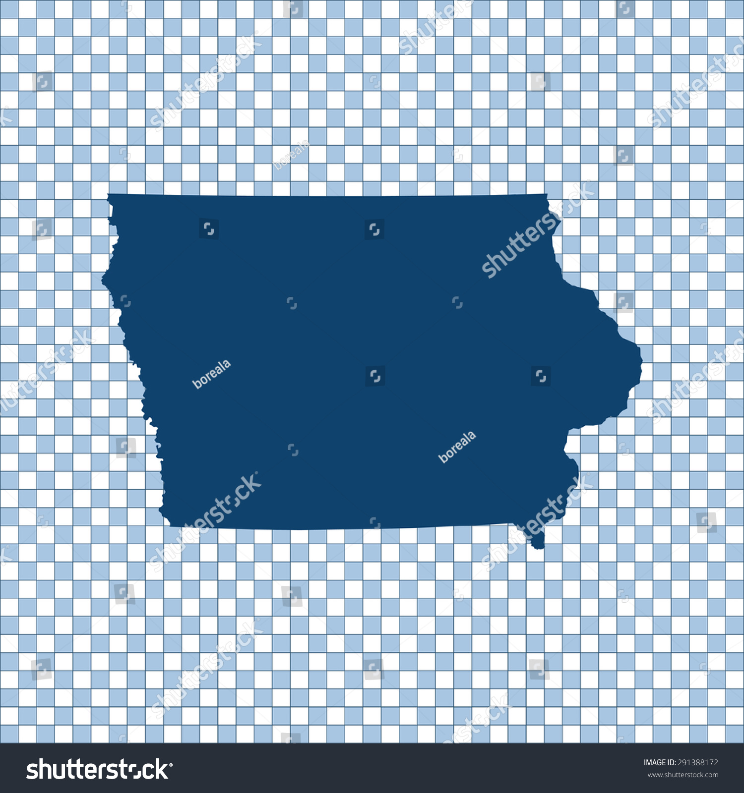 Map Of Iowa Royalty Free Stock Vector 291388172 8106