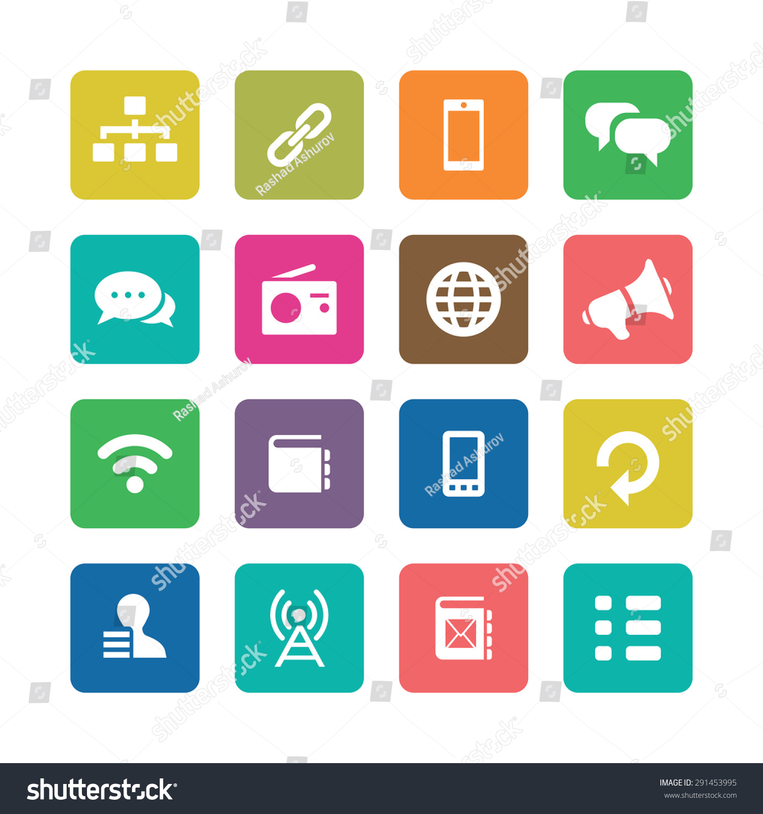 Communication Icons Universal Set For Web And Royalty Free Stock Vector 291453995 