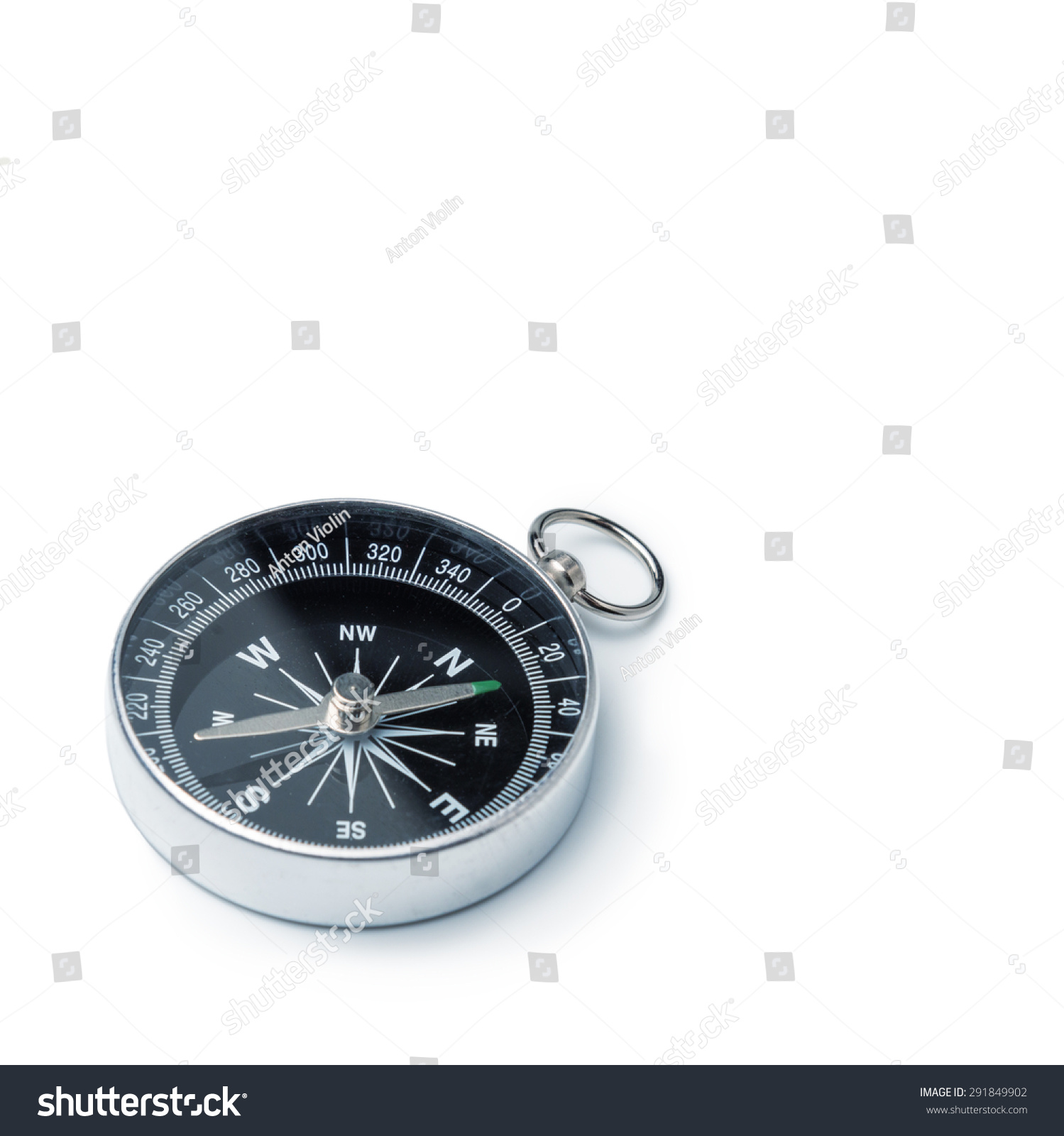 Classic compass isolated, shallow DOF, focus on dial #291849902