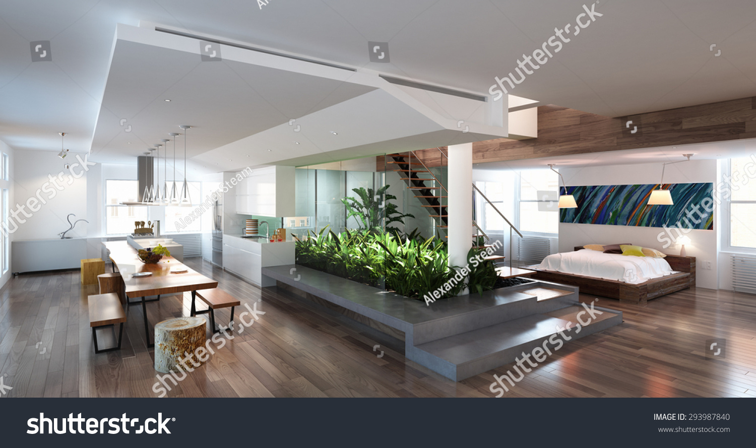 Modern living room interior design. #293987840