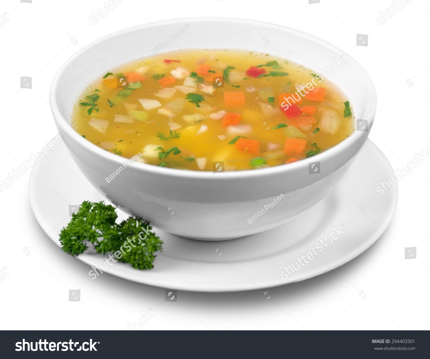 Soup, Vegetable Soup, Bowl. #294403301