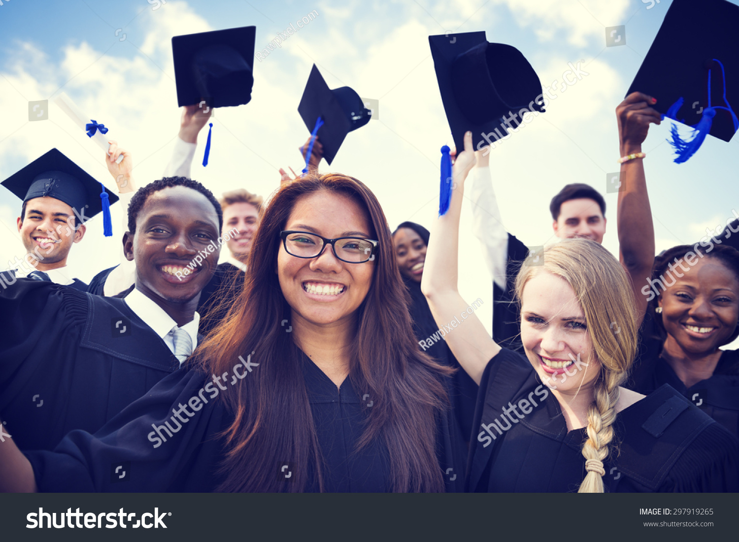 Celebration Education Graduation Student Success Learning Concept #297919265
