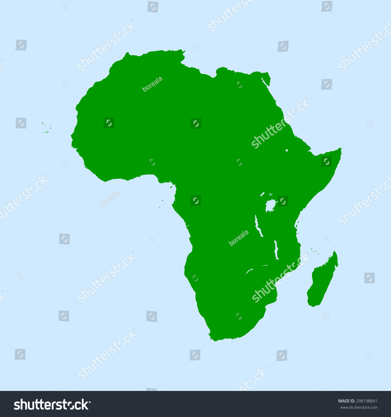 Map Of Africa Royalty Free Stock Vector 298198841 3298