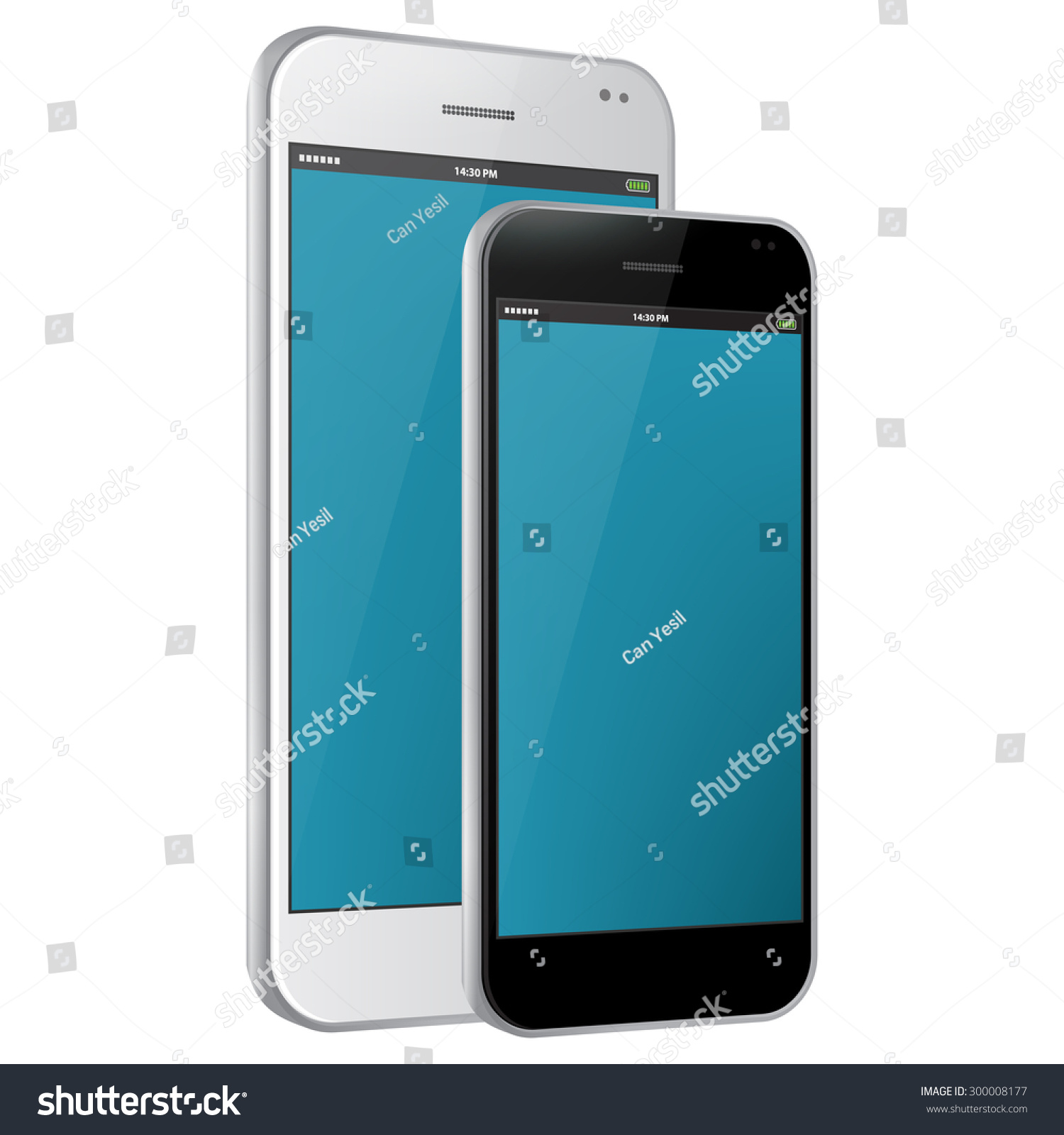 Mobile Phones Vector Illustration. - Royalty Free Stock Vector ...