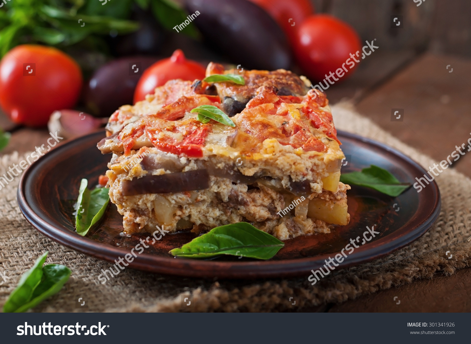 Moussaka - A Traditional Greek Dish - Royalty Free Stock Photo ...