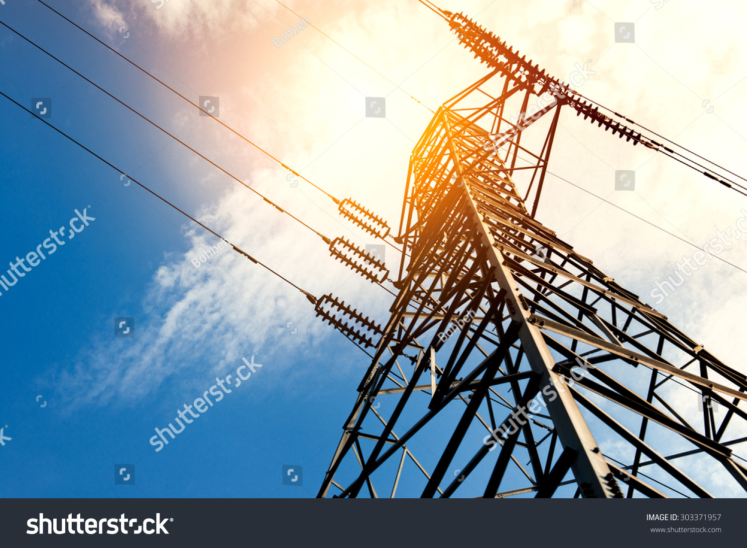 High voltage post or High voltage tower #303371957