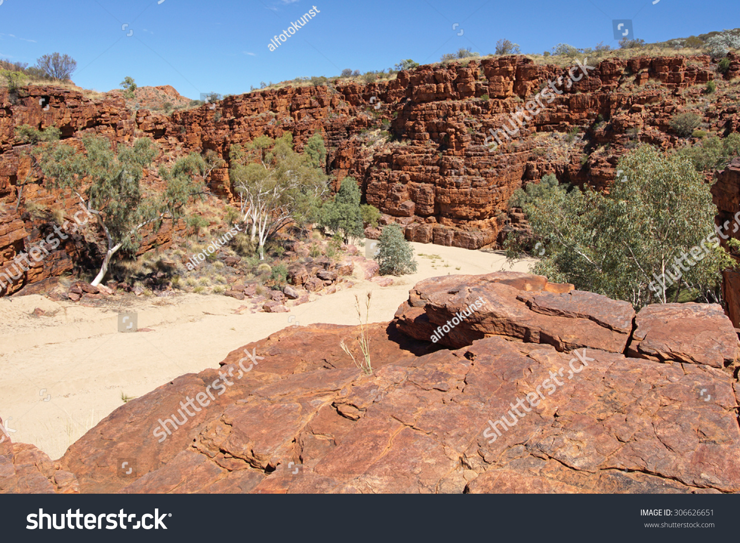 Trephina Gorge, East MacDonnell Ranges, Northern Territory, Australia #306626651