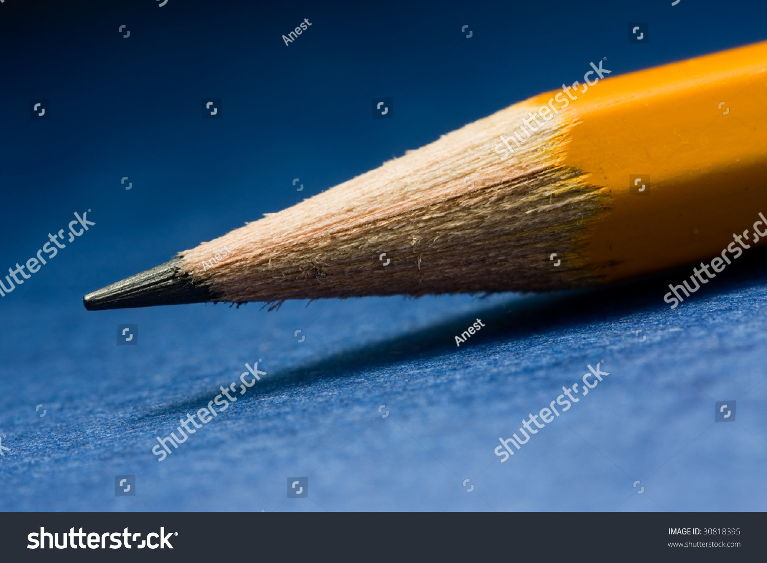 Macro of sharpened lead pencil #30818395
