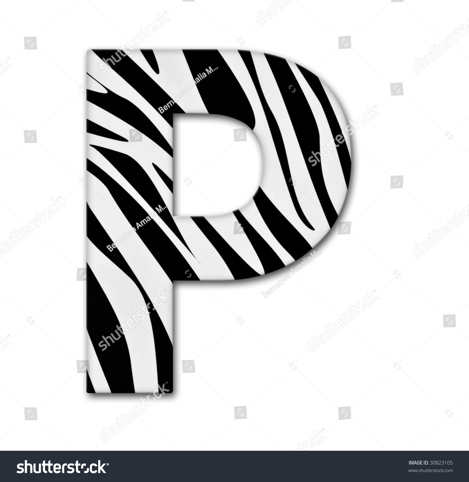 letter p from the alphabet made of animal print royalty free stock photo 30823105 avopix com