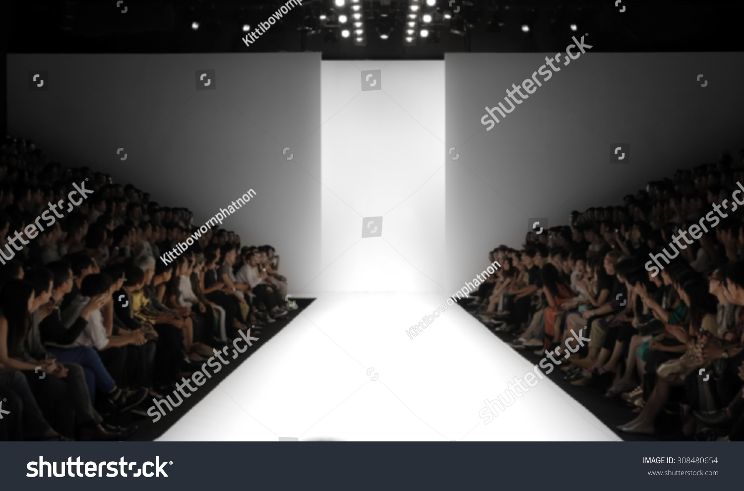 Fashion runway out of focus,blur background  #308480654