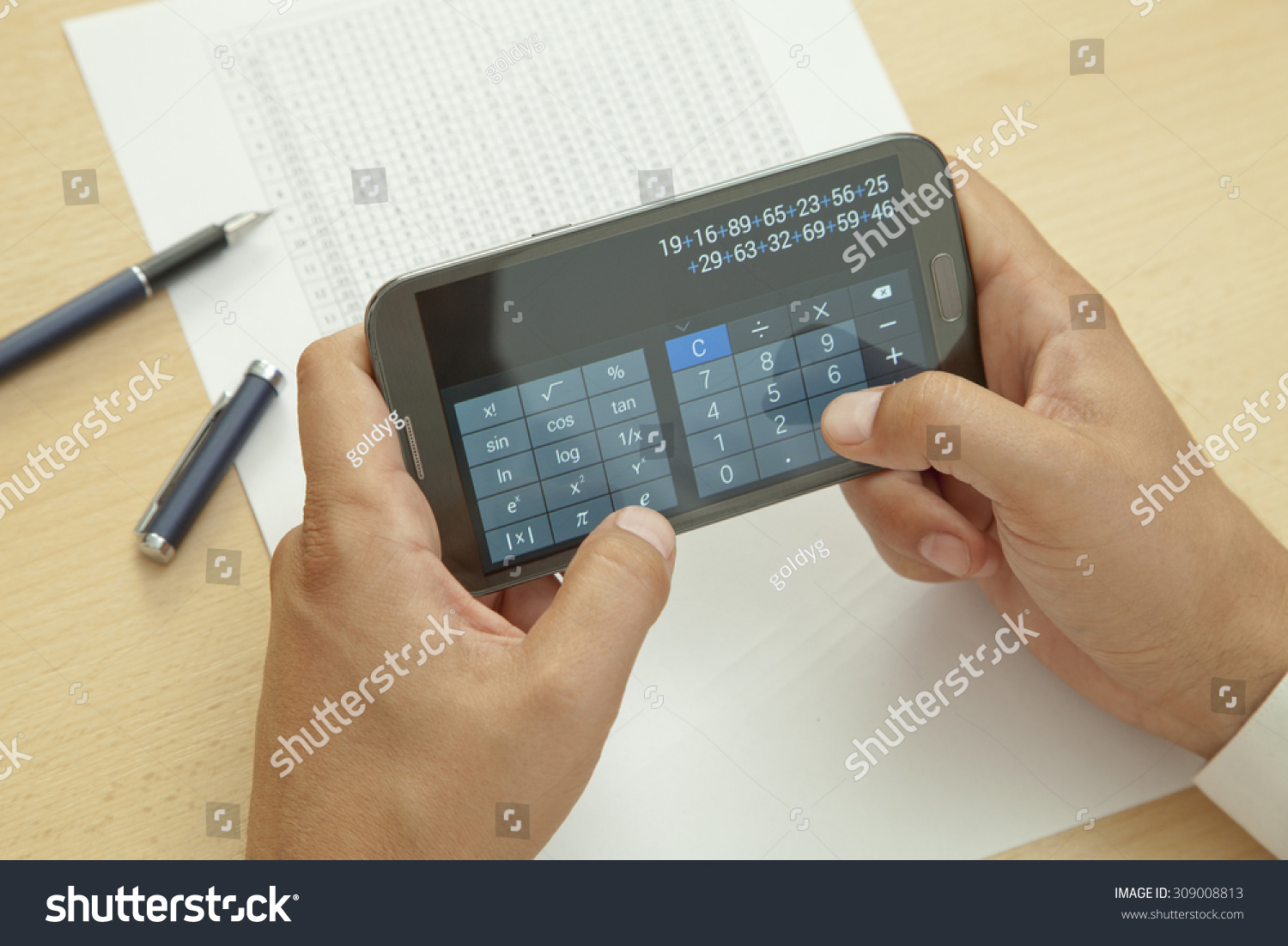 Calculating on the Smart Phone #309008813