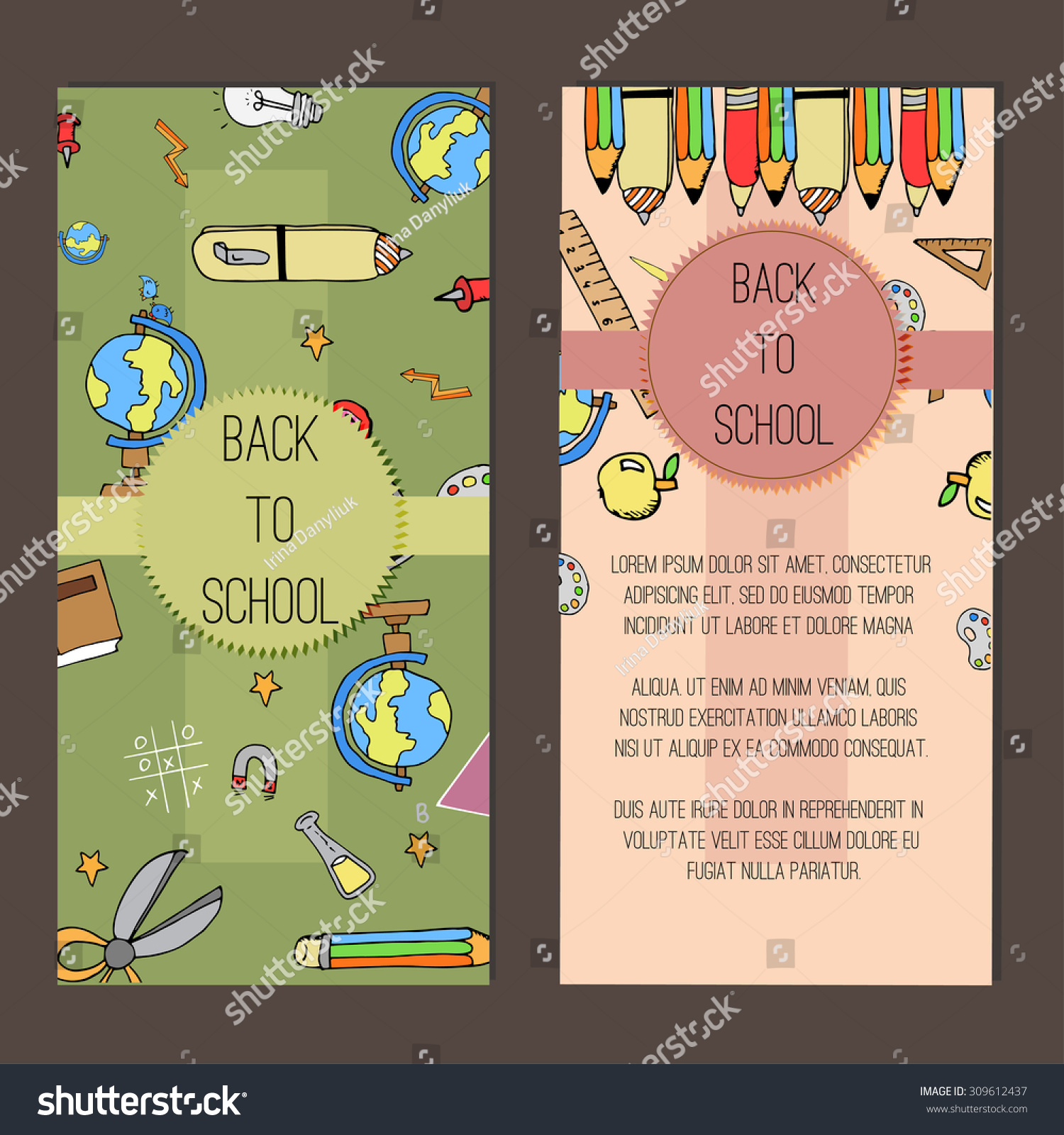 Flayer Template of Back to School and Education - Royalty Free Stock ...