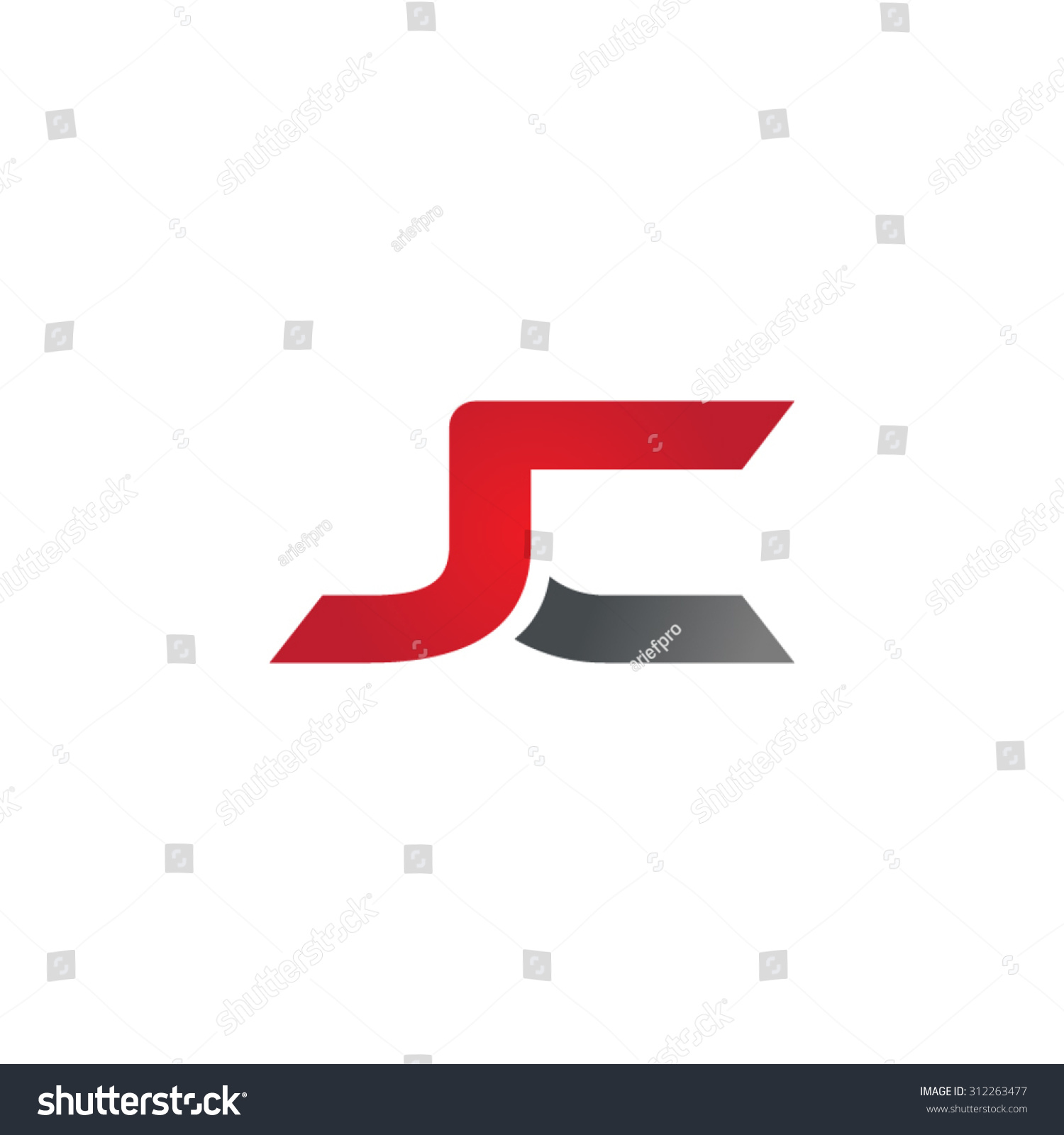 JC company linked letter logo - Royalty Free Stock Vector 312263477 ...