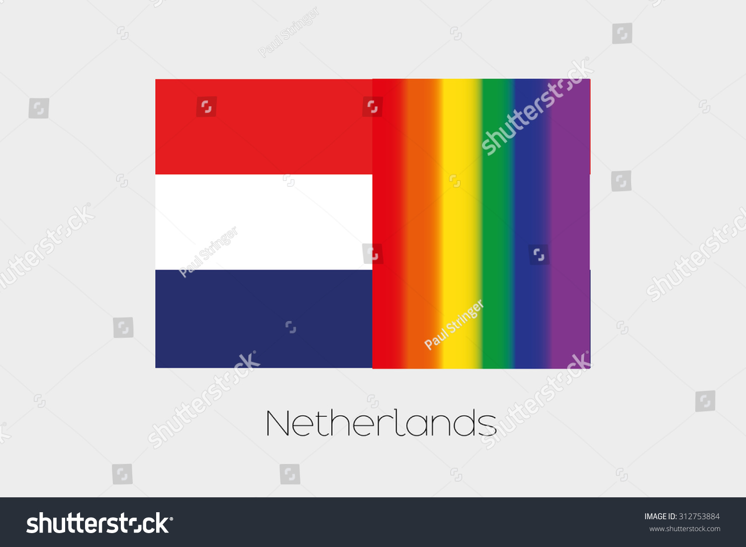 An Lgbt Flag Illustration With The Flag Of Royalty Free Stock Vector 312753884