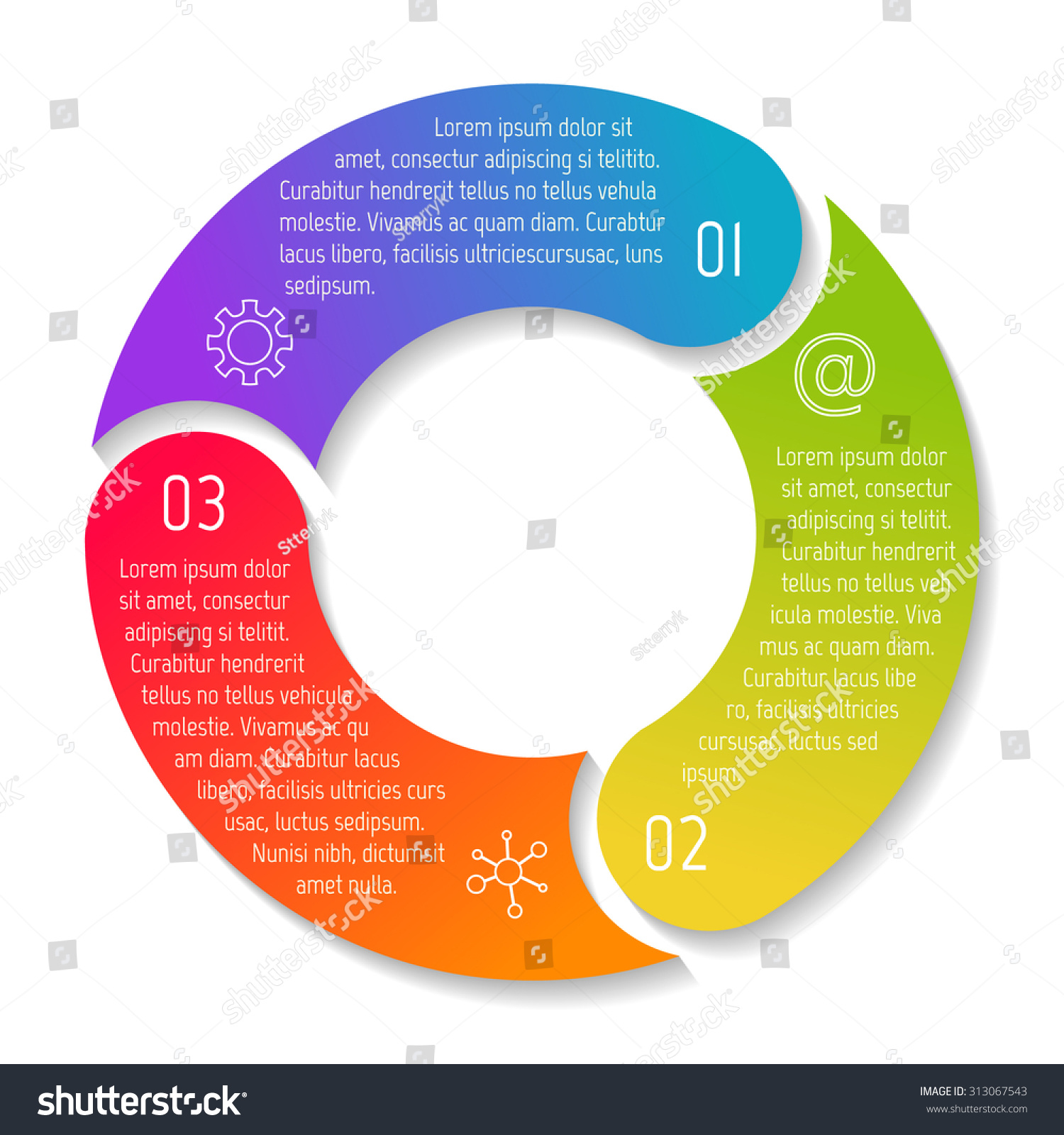 Vector Round Infographic Diagram Circular Royalty Free Stock Vector 313067543 0272