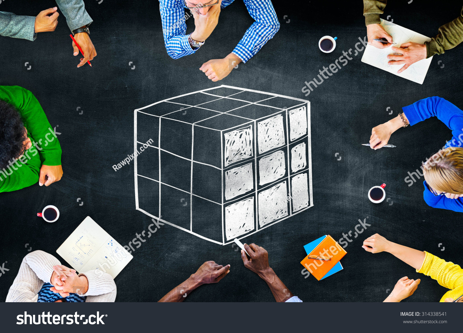Cube Cubic Puzzle Solution Solving Problem Concept #314338541