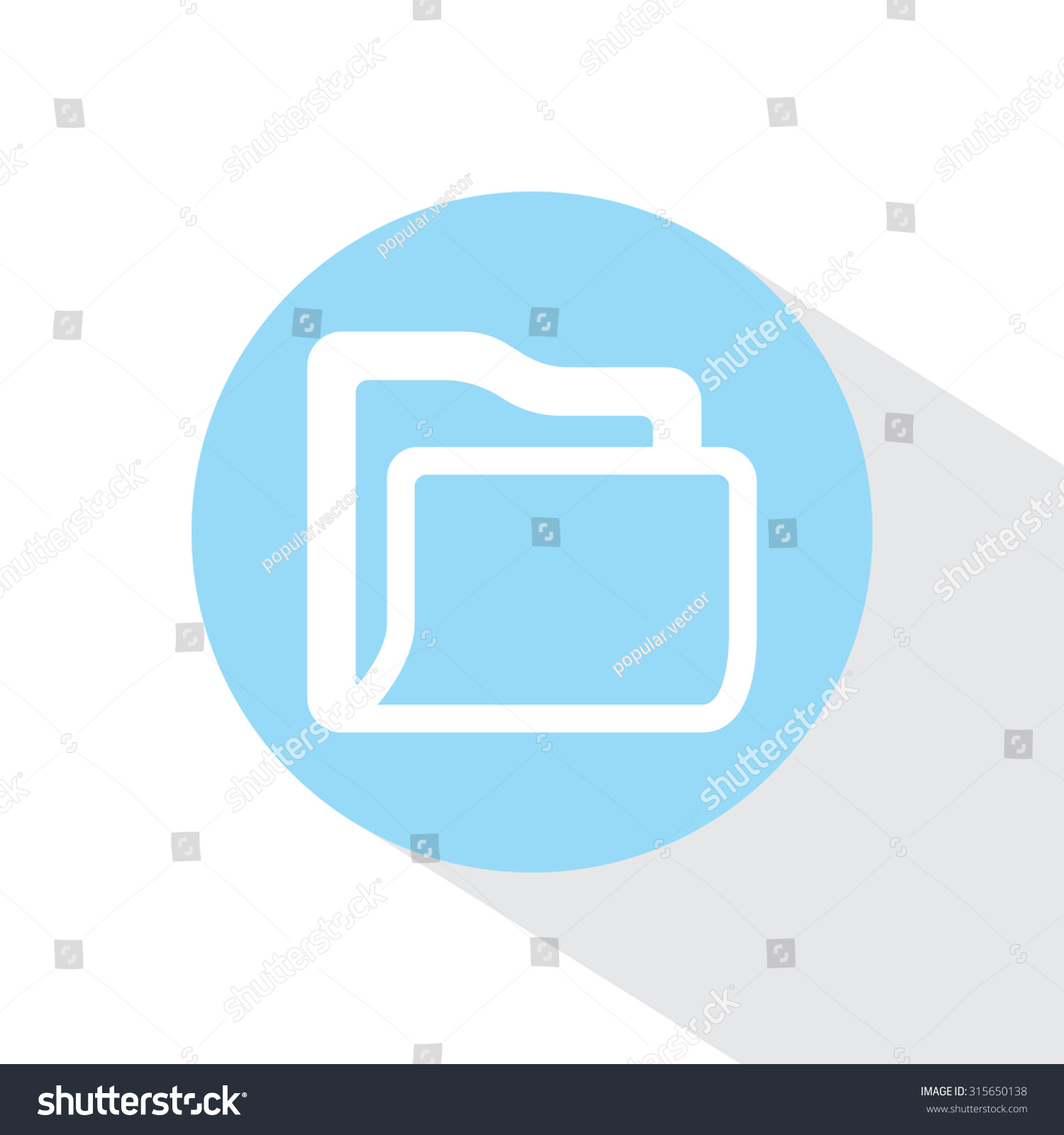 folder icon - Royalty Free Stock Vector 315650138 - Avopix.com