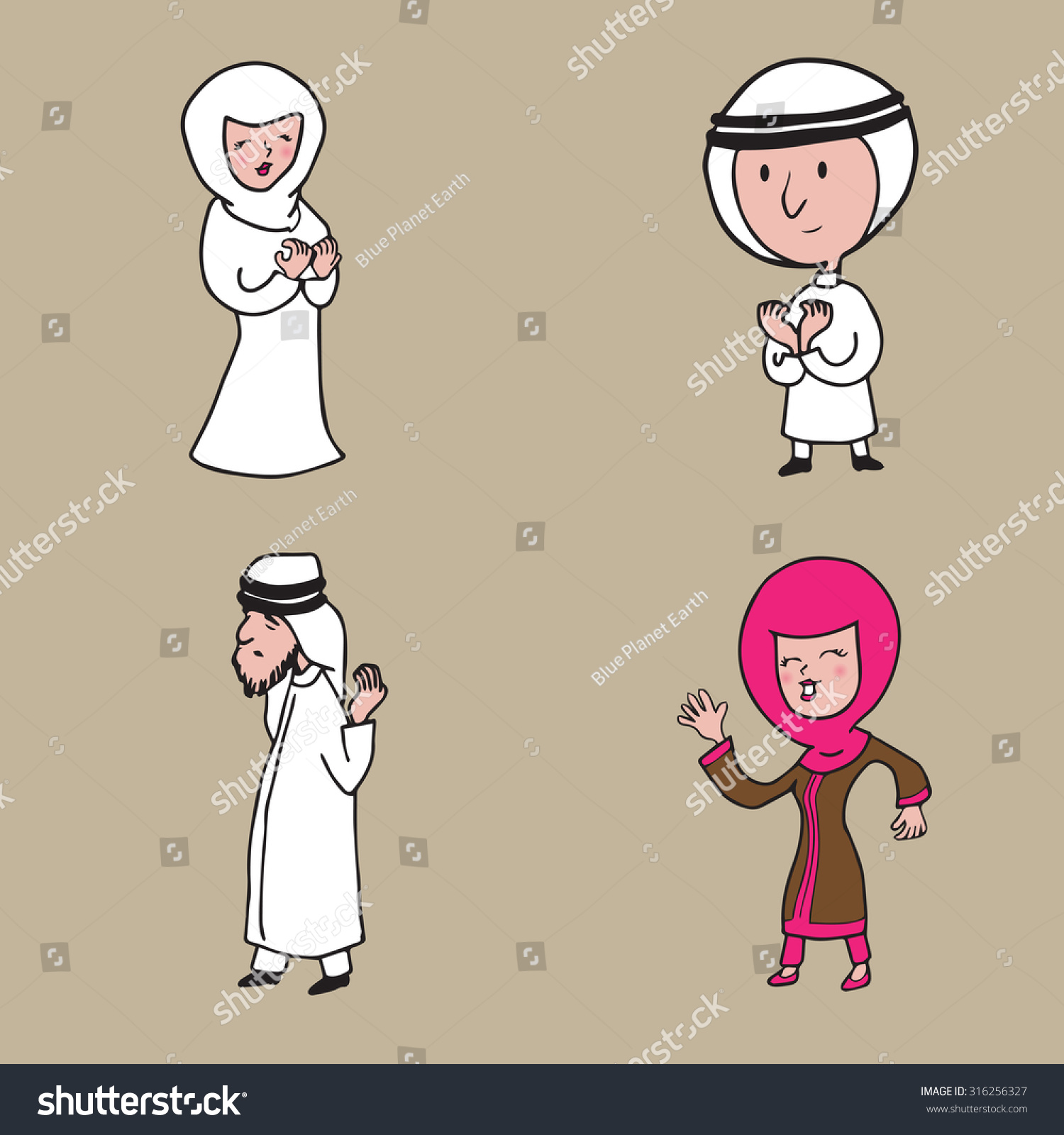 Royalty-free People Character Arabians cartoon… #316256327 