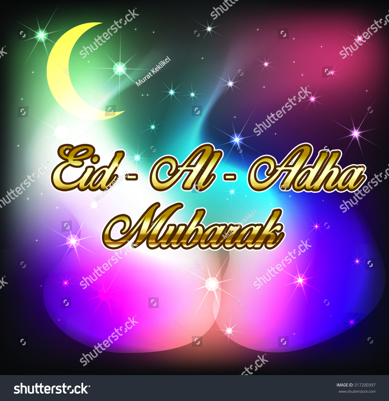 Islamic Design Background Qurban Day Stock Photo 