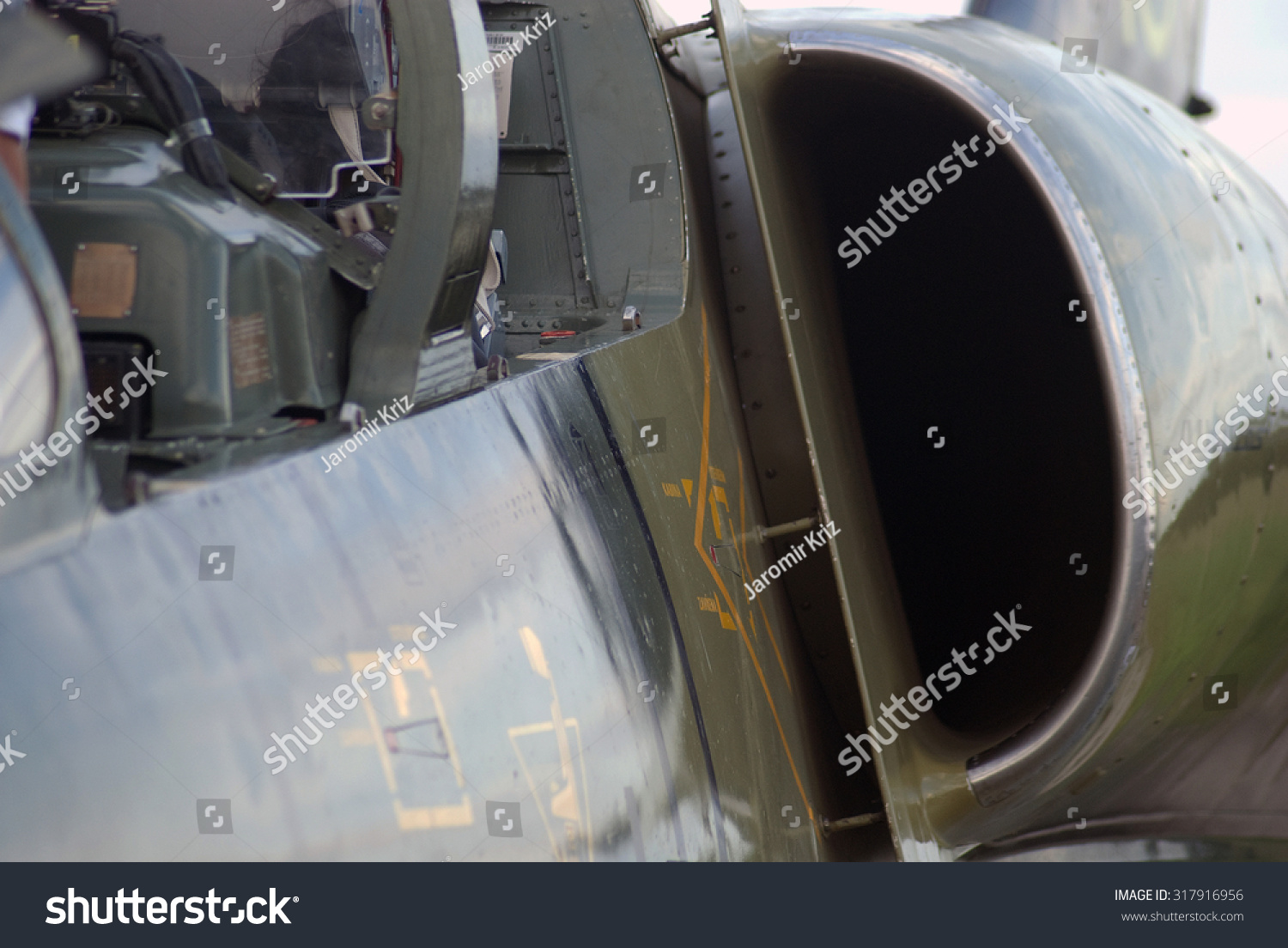 L-39 Albatros jet trainer engine left air intake #317916956