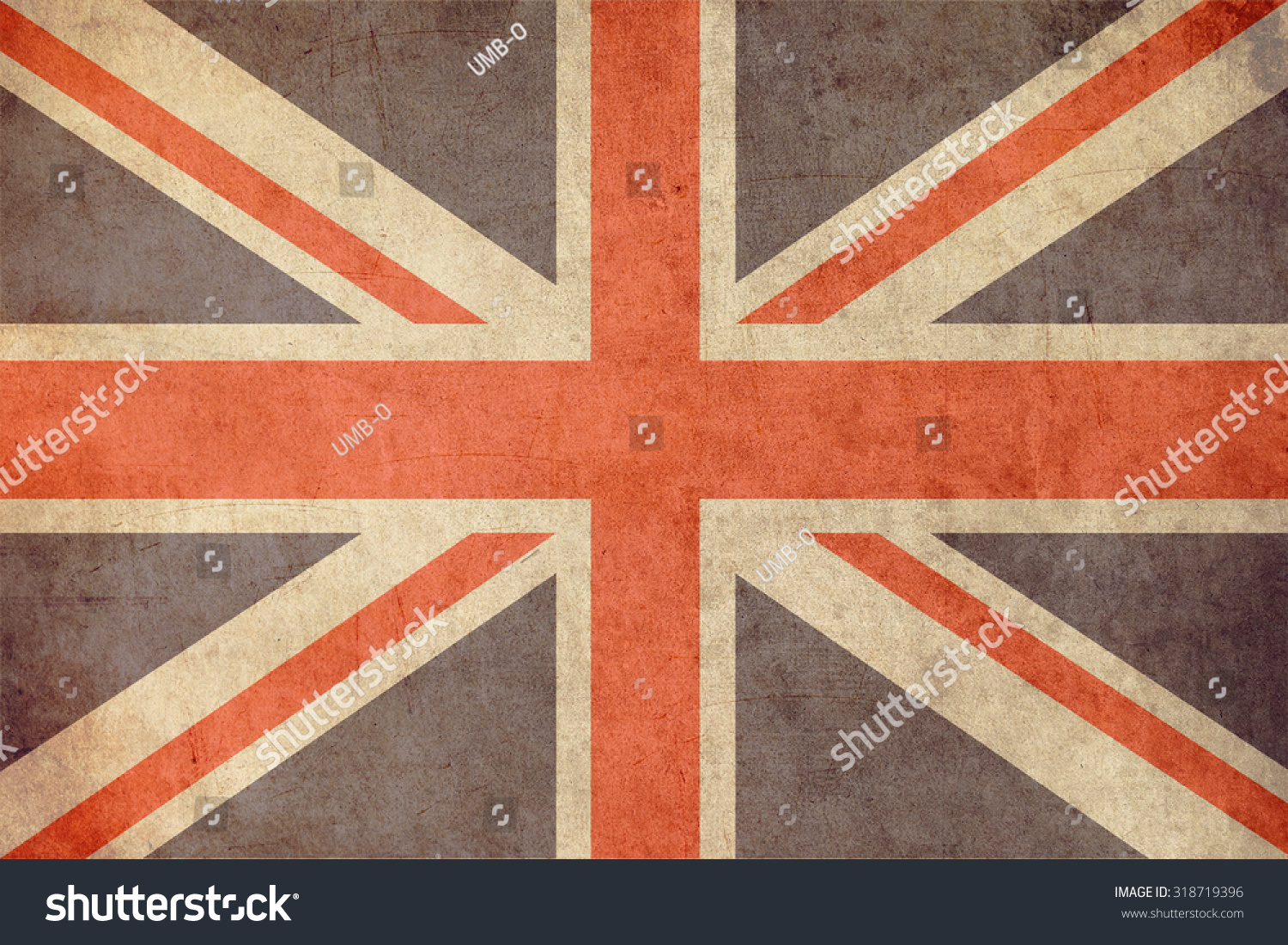 united kingdom flag retro grunge background #318719396
