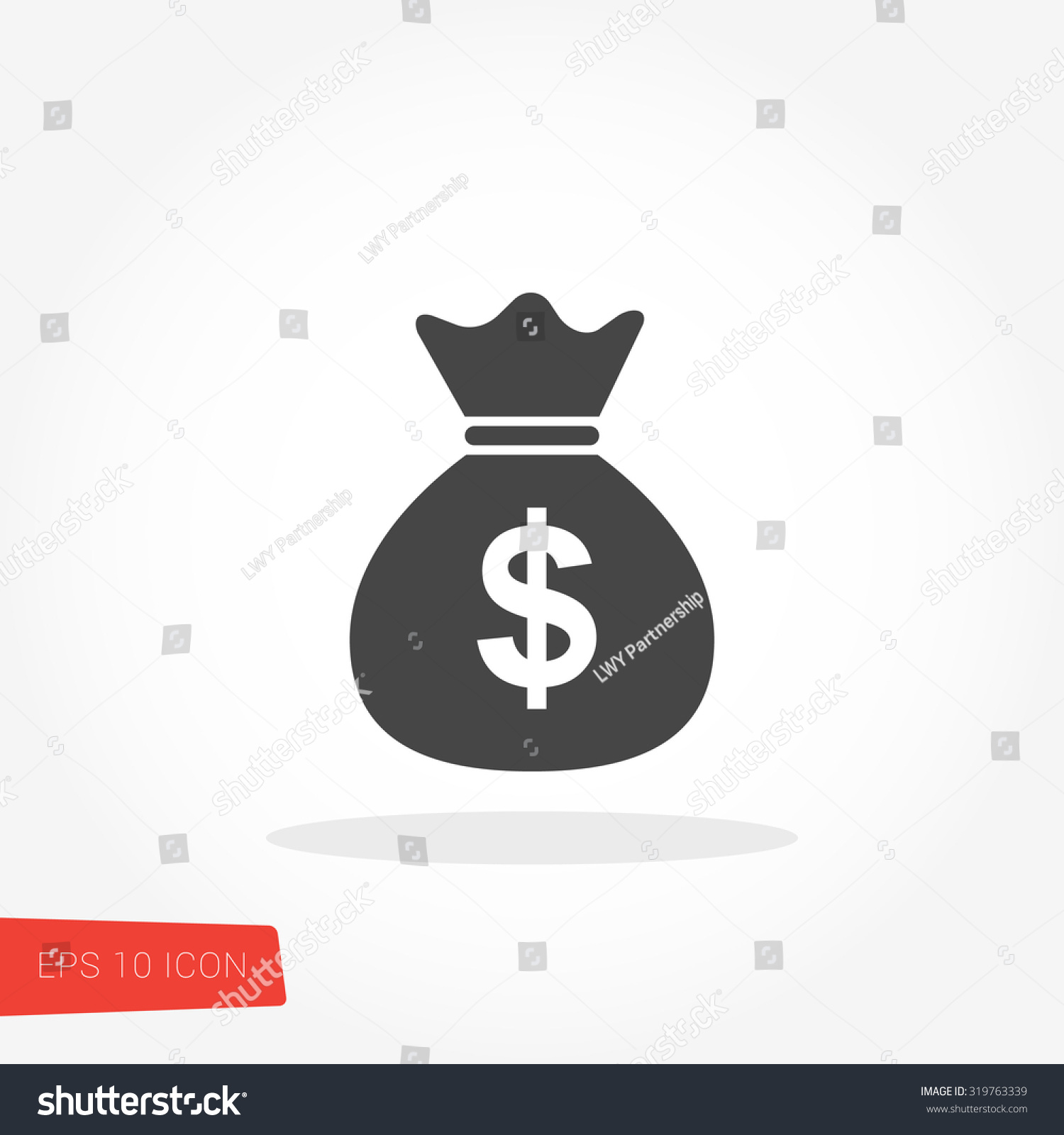 Money Bag Icon Vector