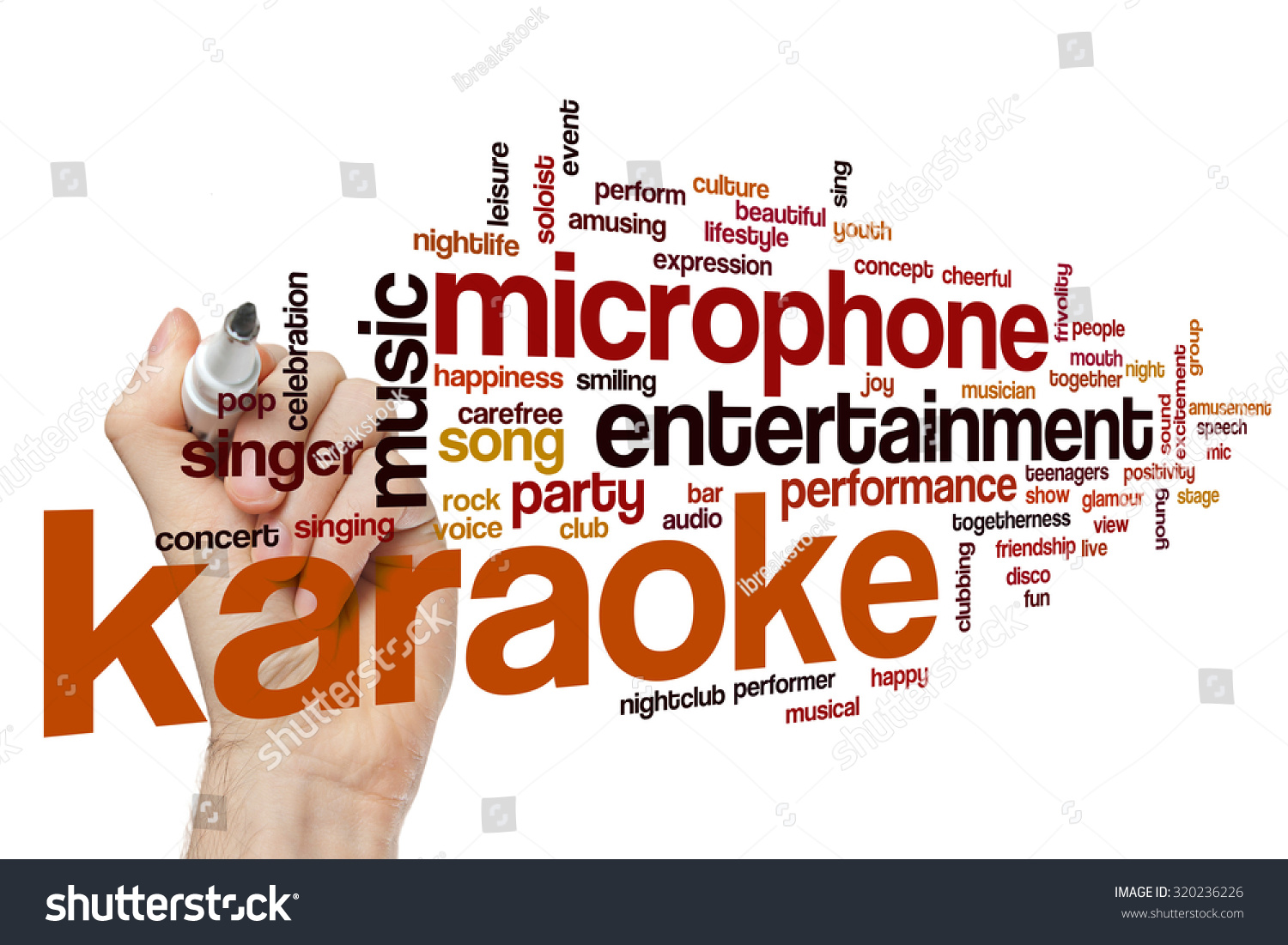 Karaoke word cloud #320236226
