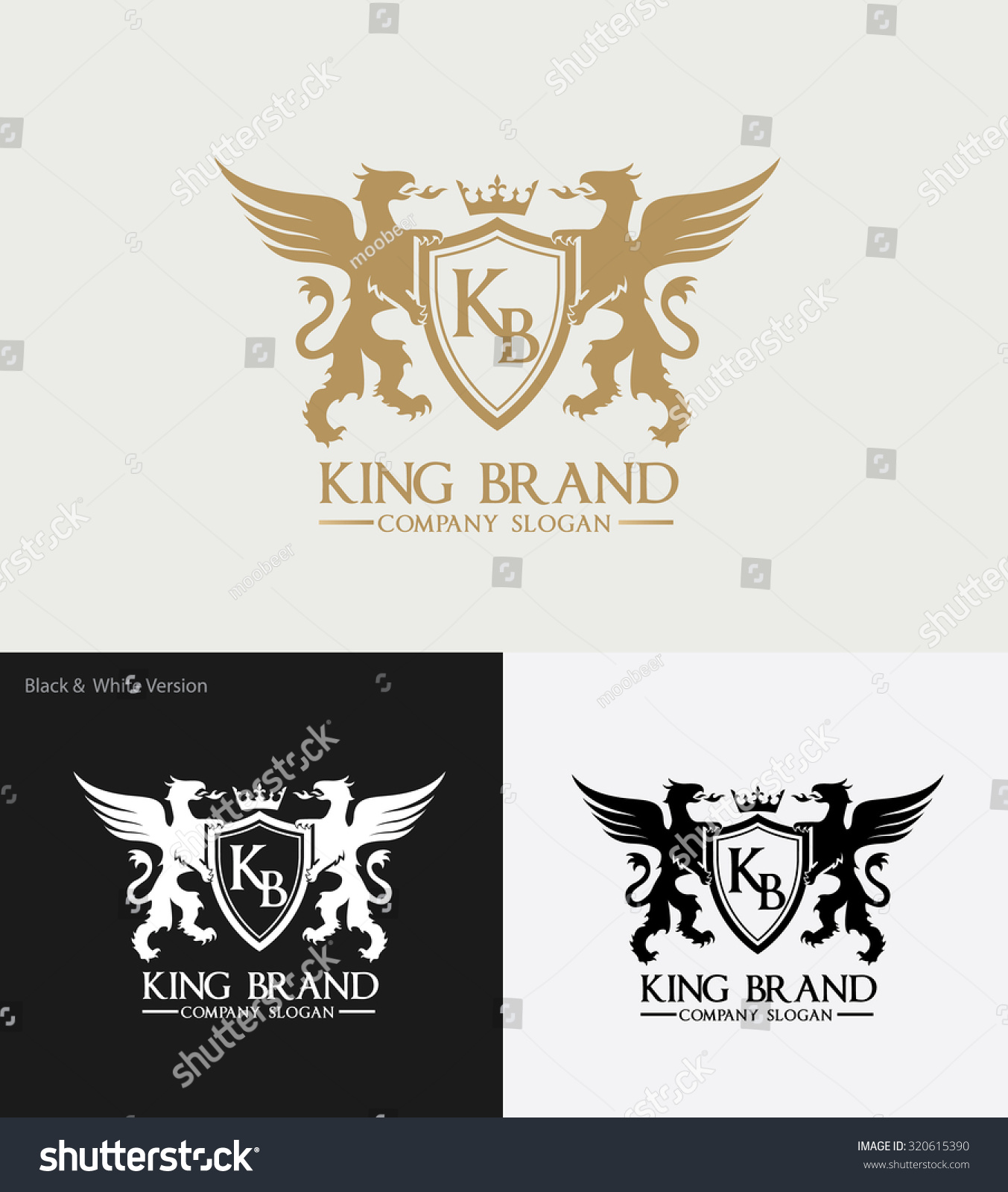 King Brand,Crests Logo,Vector Logo template - Royalty Free Stock Vector ...