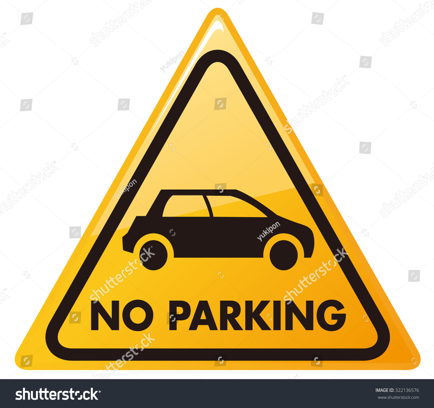 no car no parking sign Vector #322136576