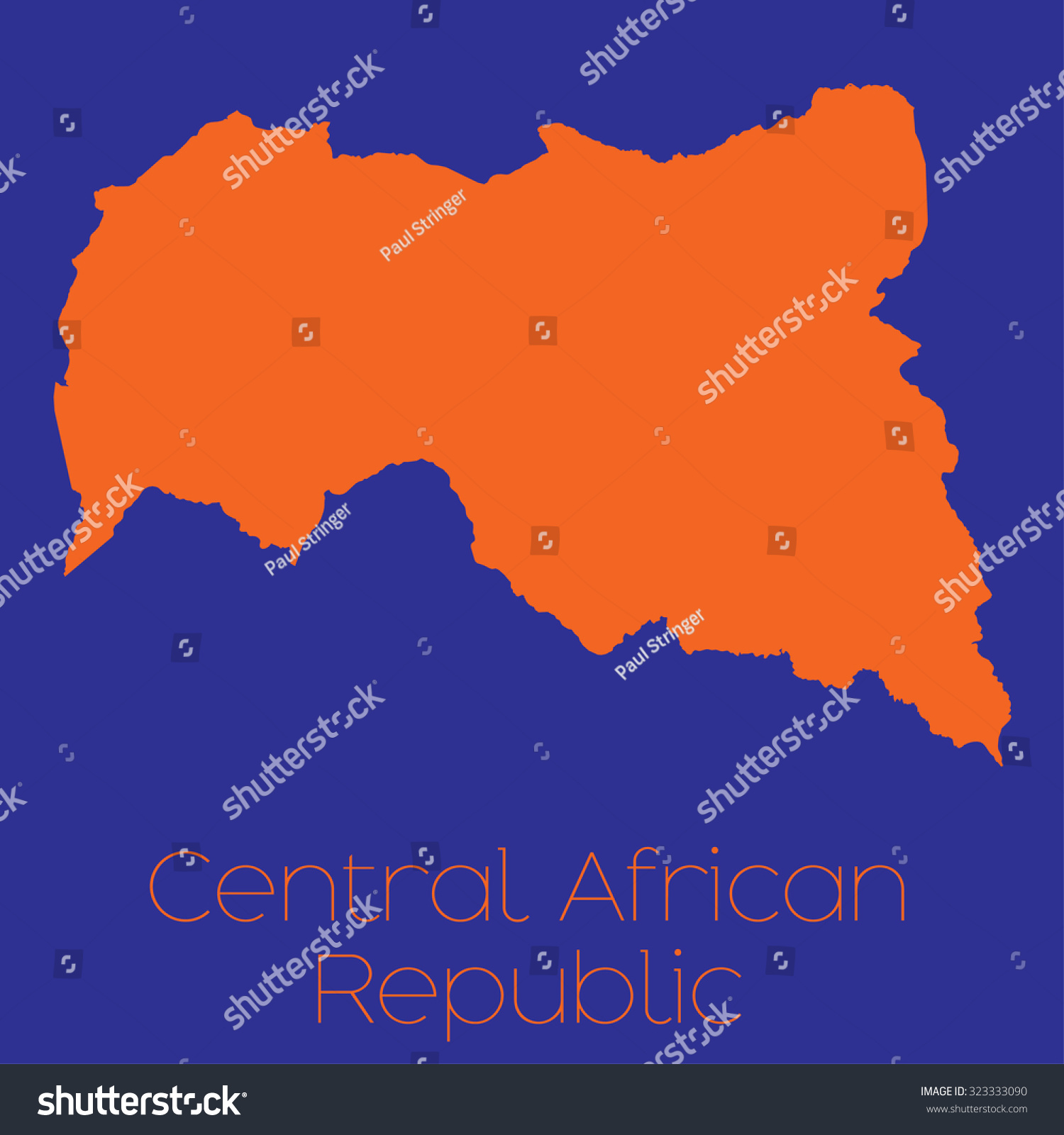 A Map of the country of Central African Republic #323333090