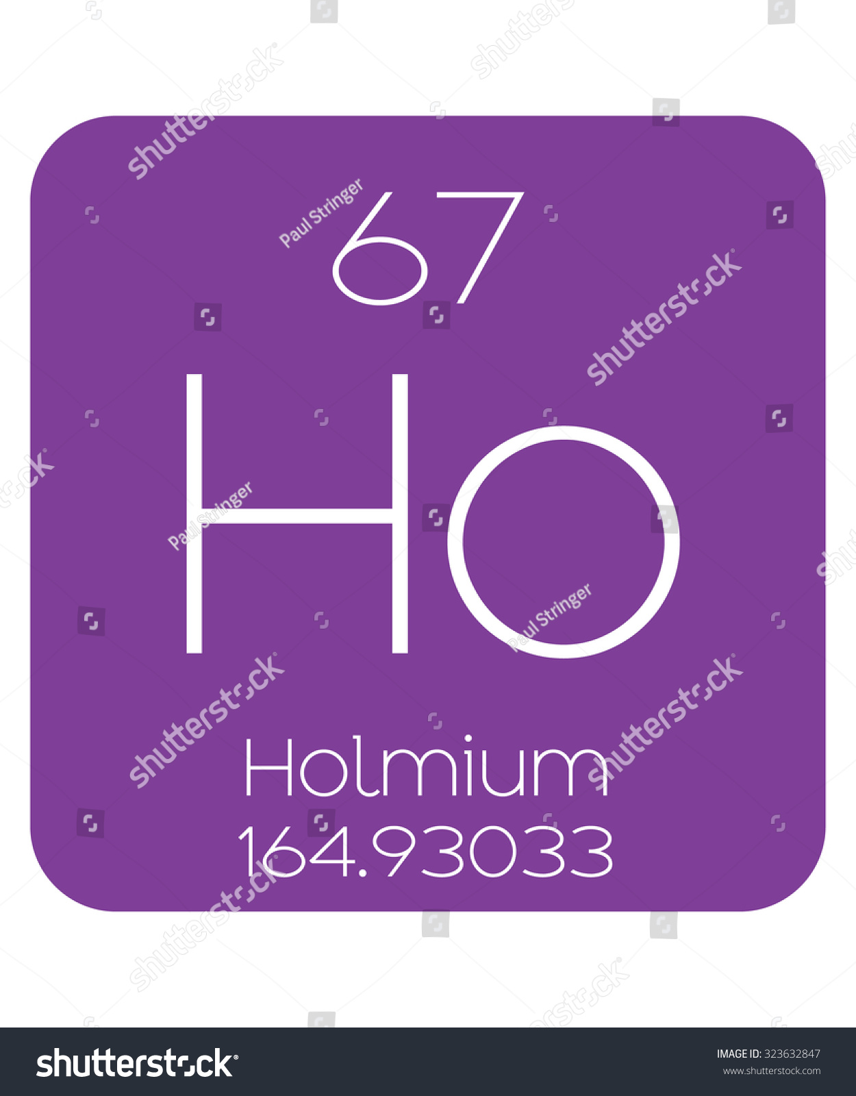 The Periodic Table of the Elements Holmium - Royalty Free Stock Vector ...