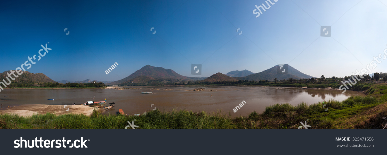 View Of Kaeng Kud Ku Khong River Stock Photo 325471556 - 