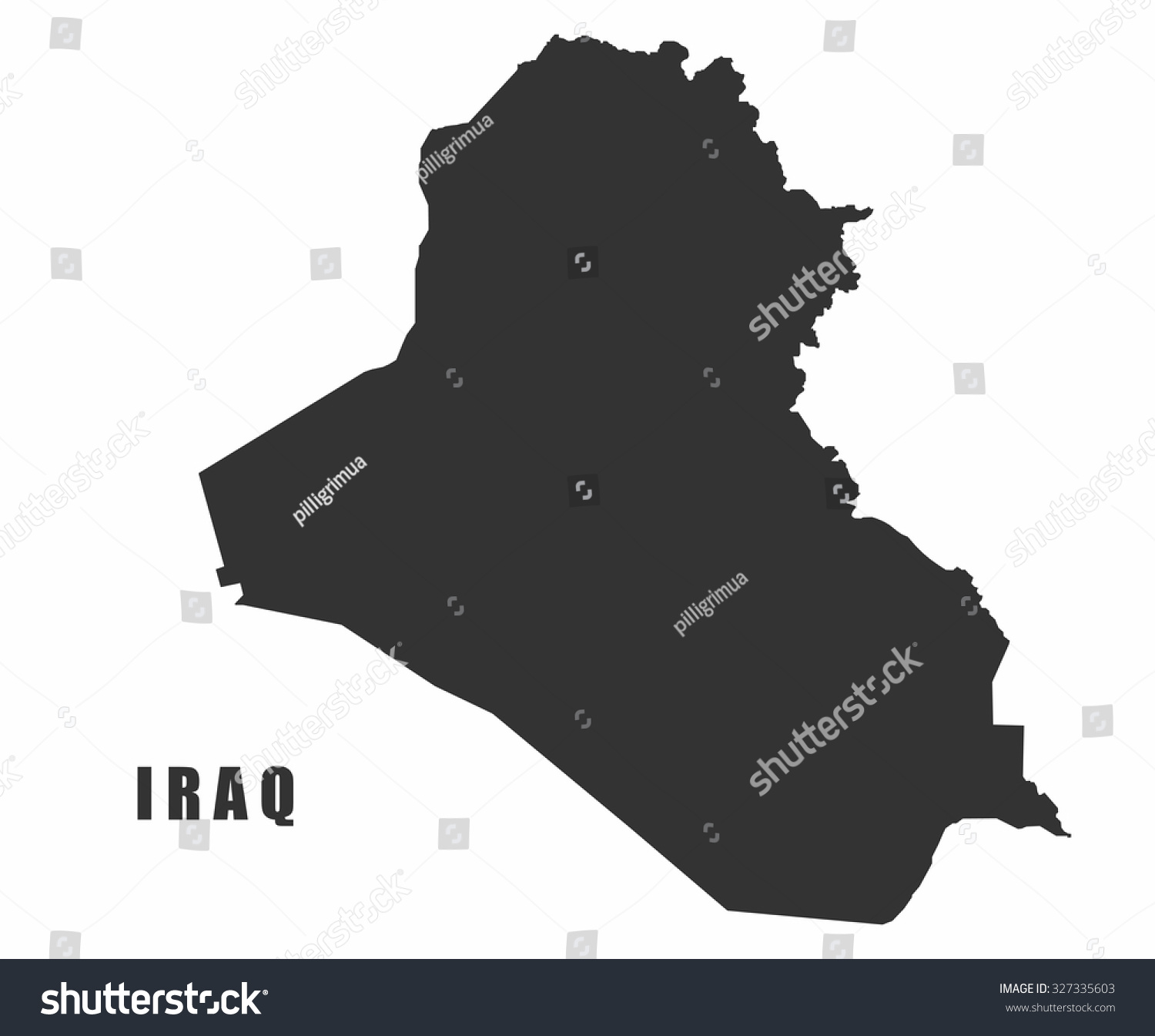 Concept Map Of Iraq Vector Design Illustration Royalty Free Stock