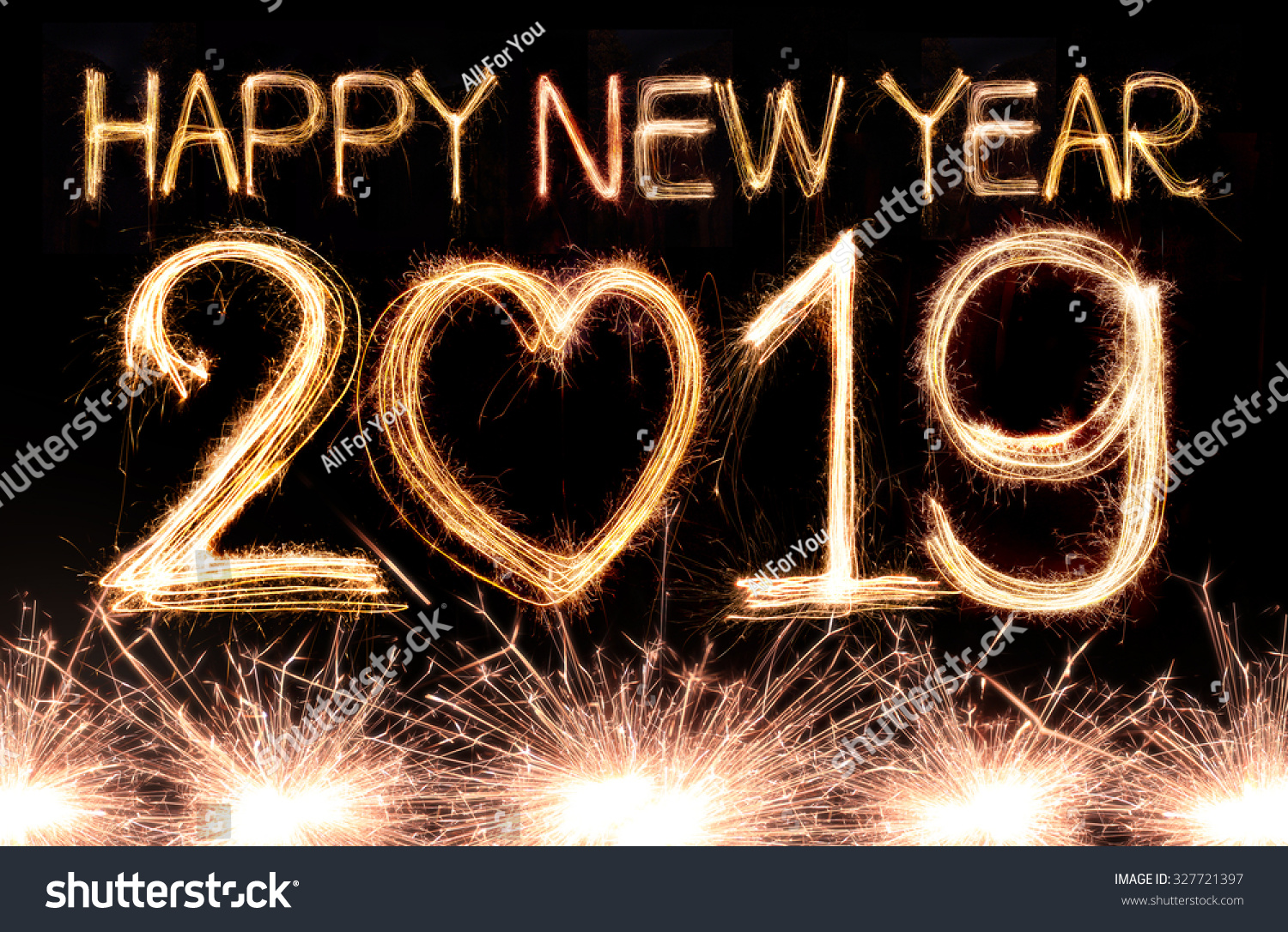 Royaltyfree Happy new year 2019 written with\u2026 327721397 Stock Photo  Avopix.com