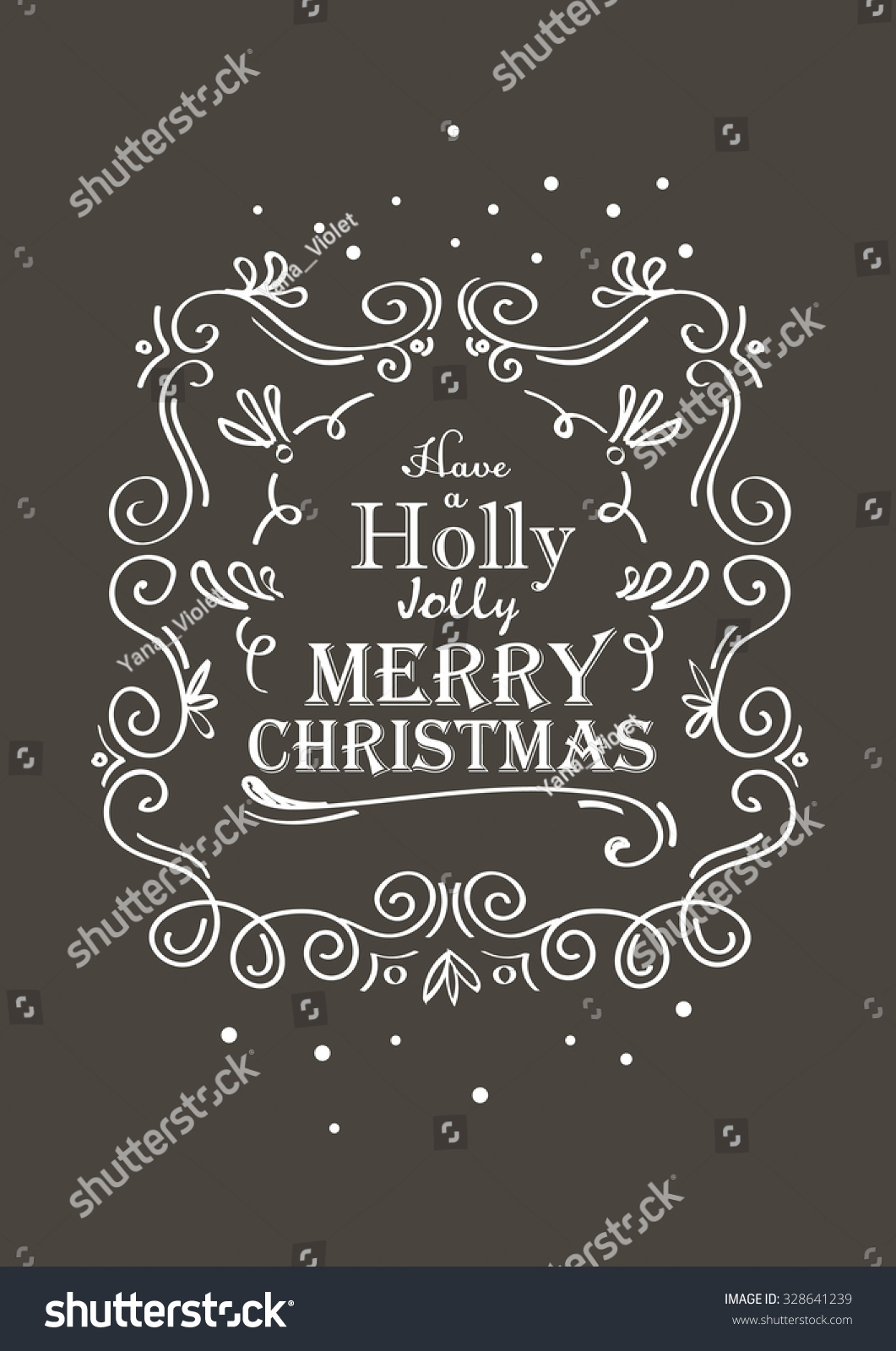 X-mas lettering card #328641239