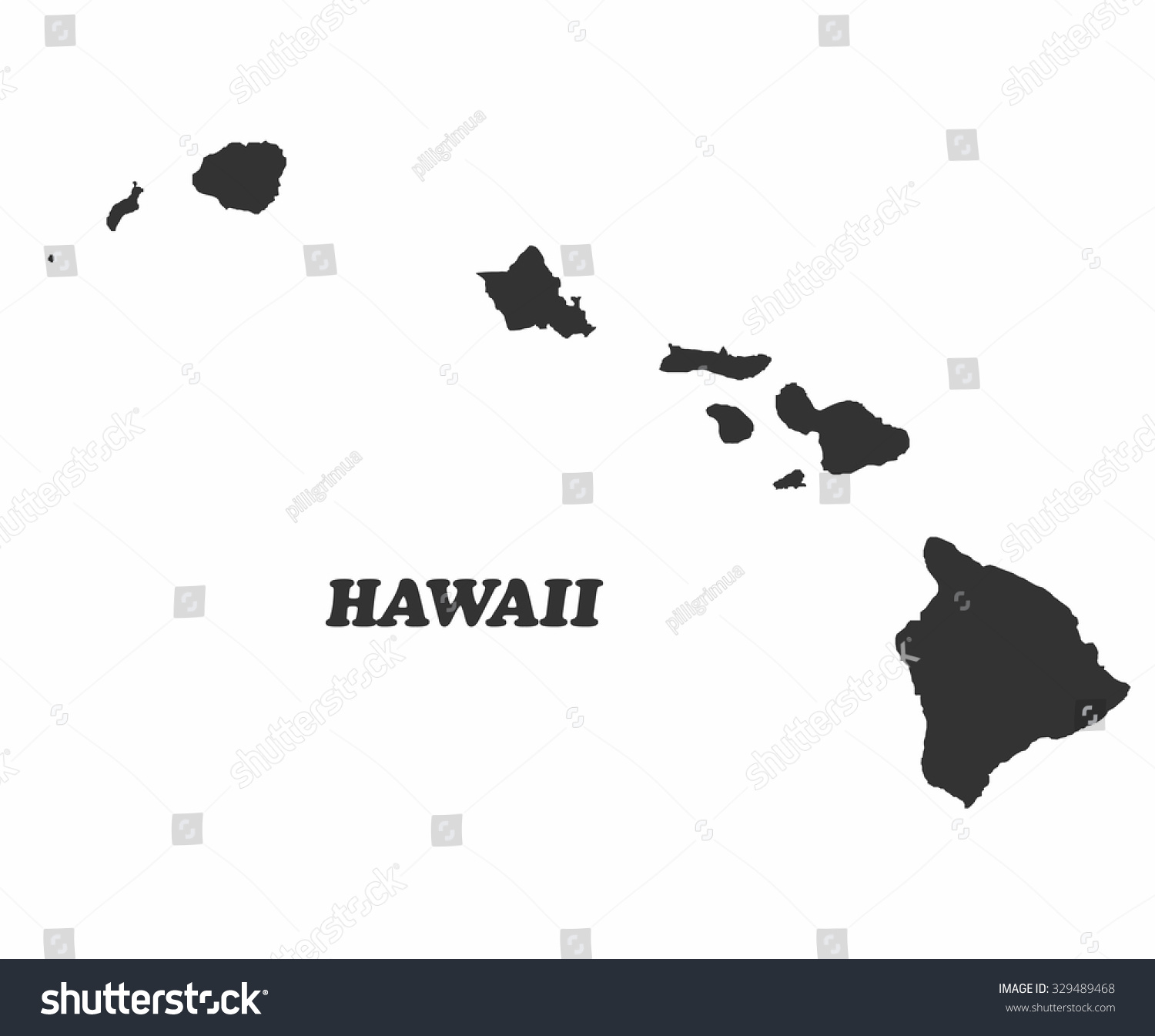 Concept map of Hawaii, vector design - Royalty Free Stock Vector ...