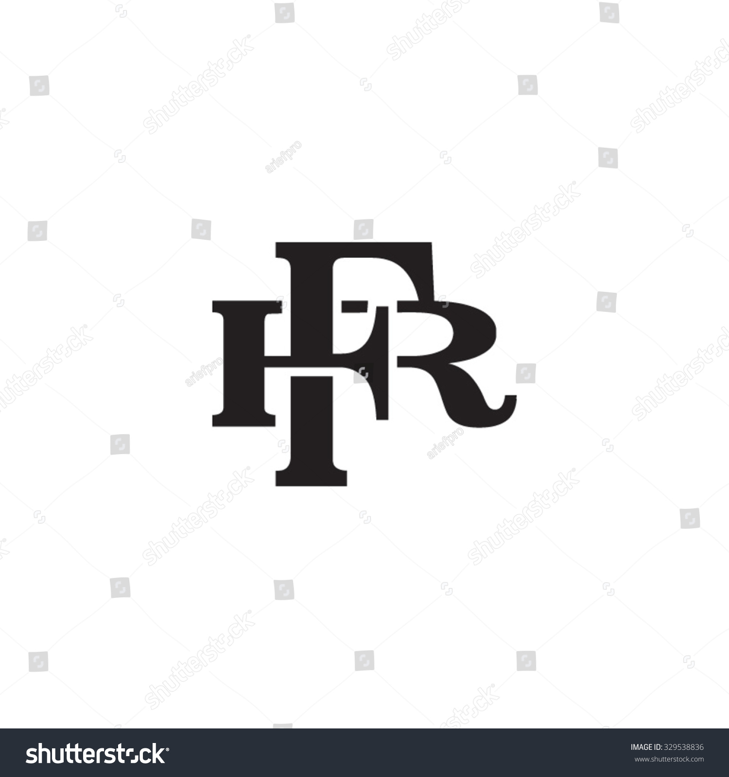 letter R and F monogram logo - Royalty Free Stock Vector 329538836 ...