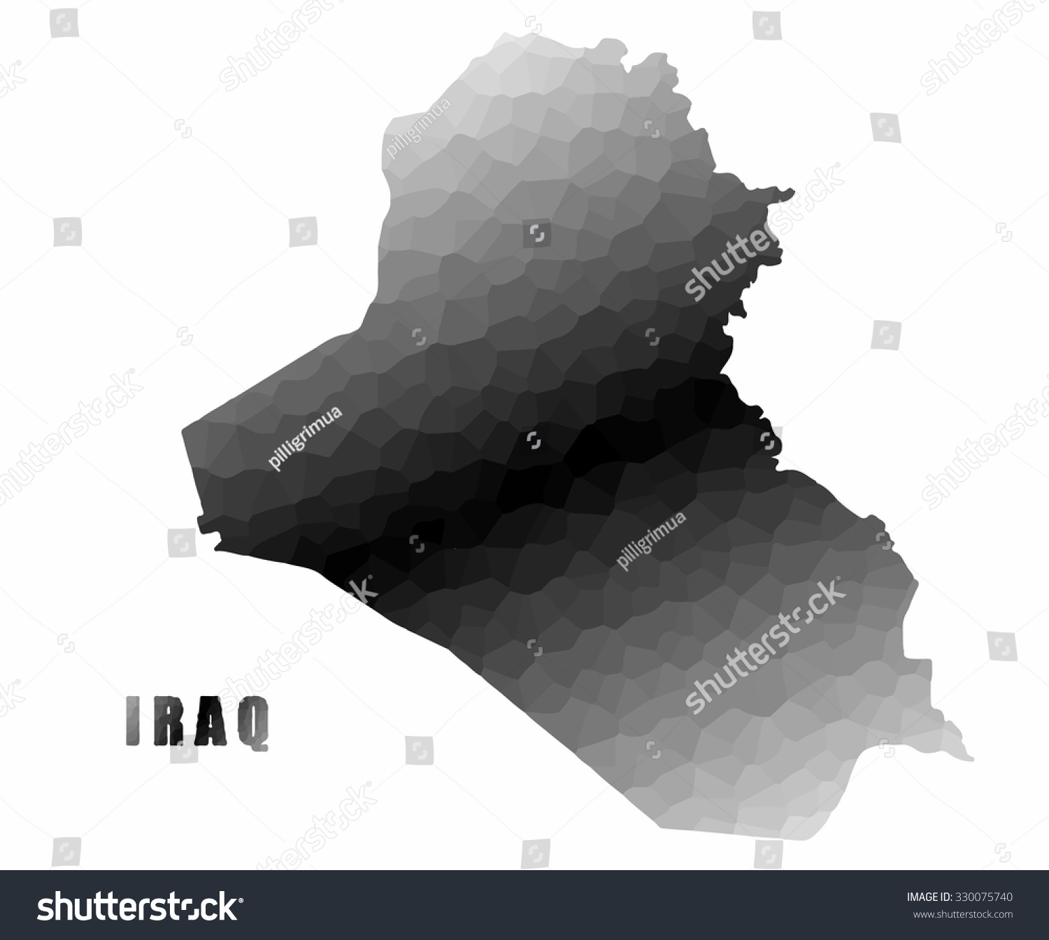 Concept Map Of Iraq Vector Design Illustration Royalty Free Stock