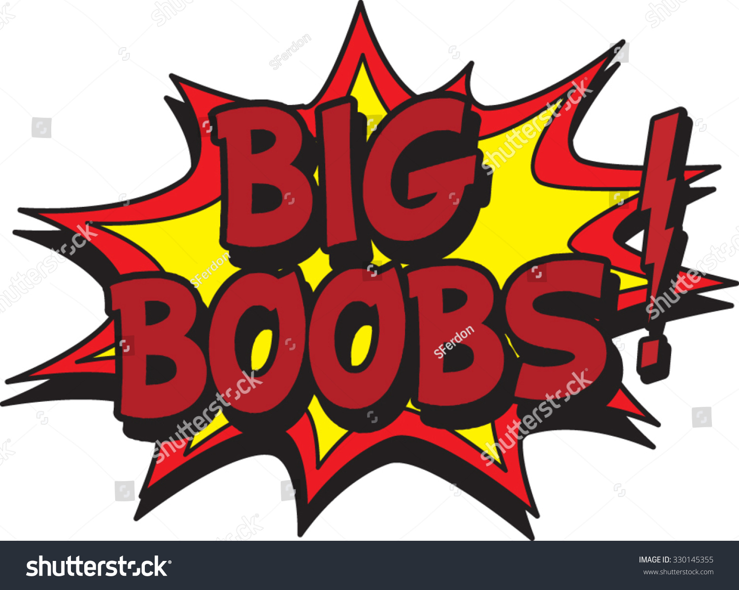 Big Boobs Royalty Free Stock Vector 330145355 7053