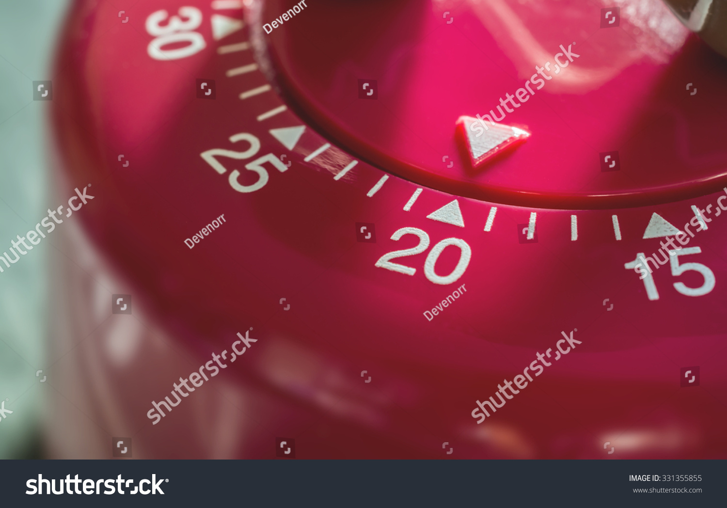 Macro Of A Kitchen Egg Timer - 20 Minutes #331355855
